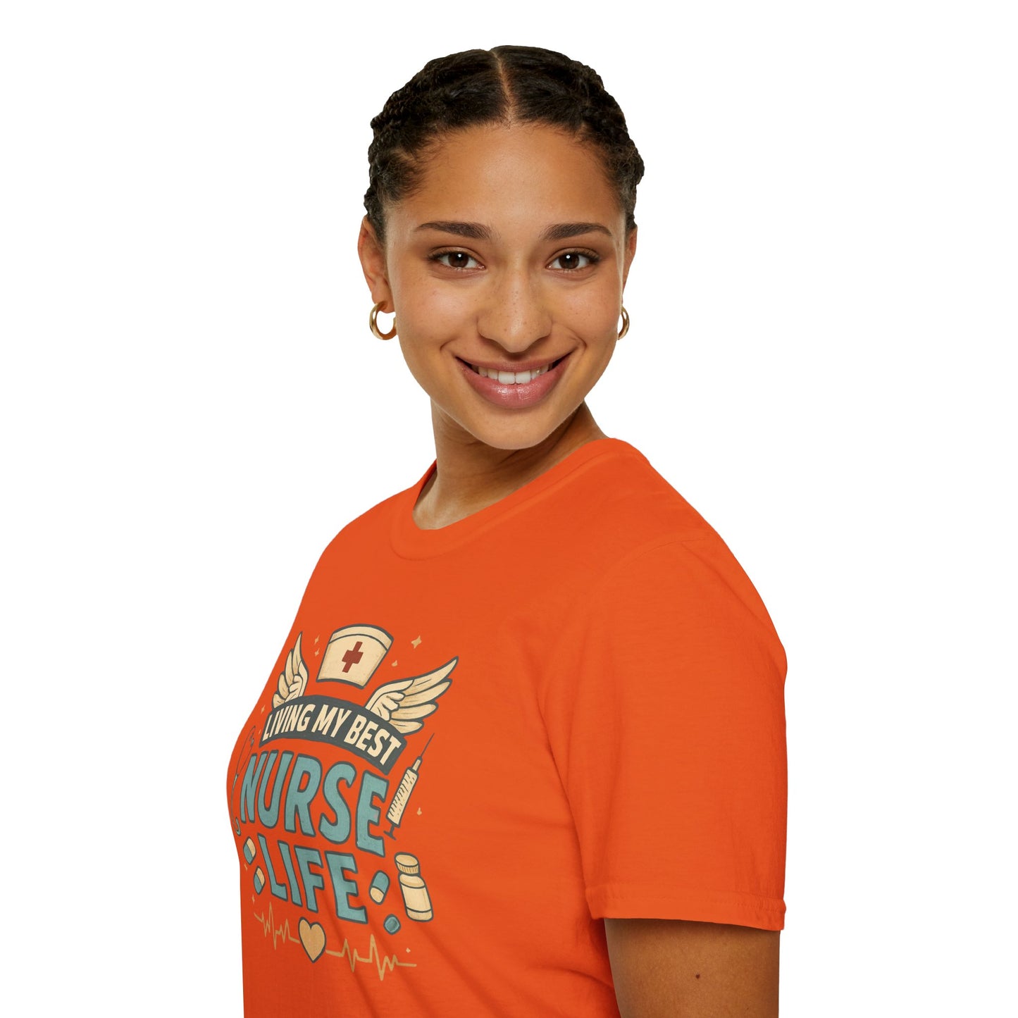 Living My Best Nurse Life Shirt – Cute Nurse Shirt for Women – RN Nurse Life Tee – Nurse Appreciation Gift, Medical Worker Shirt