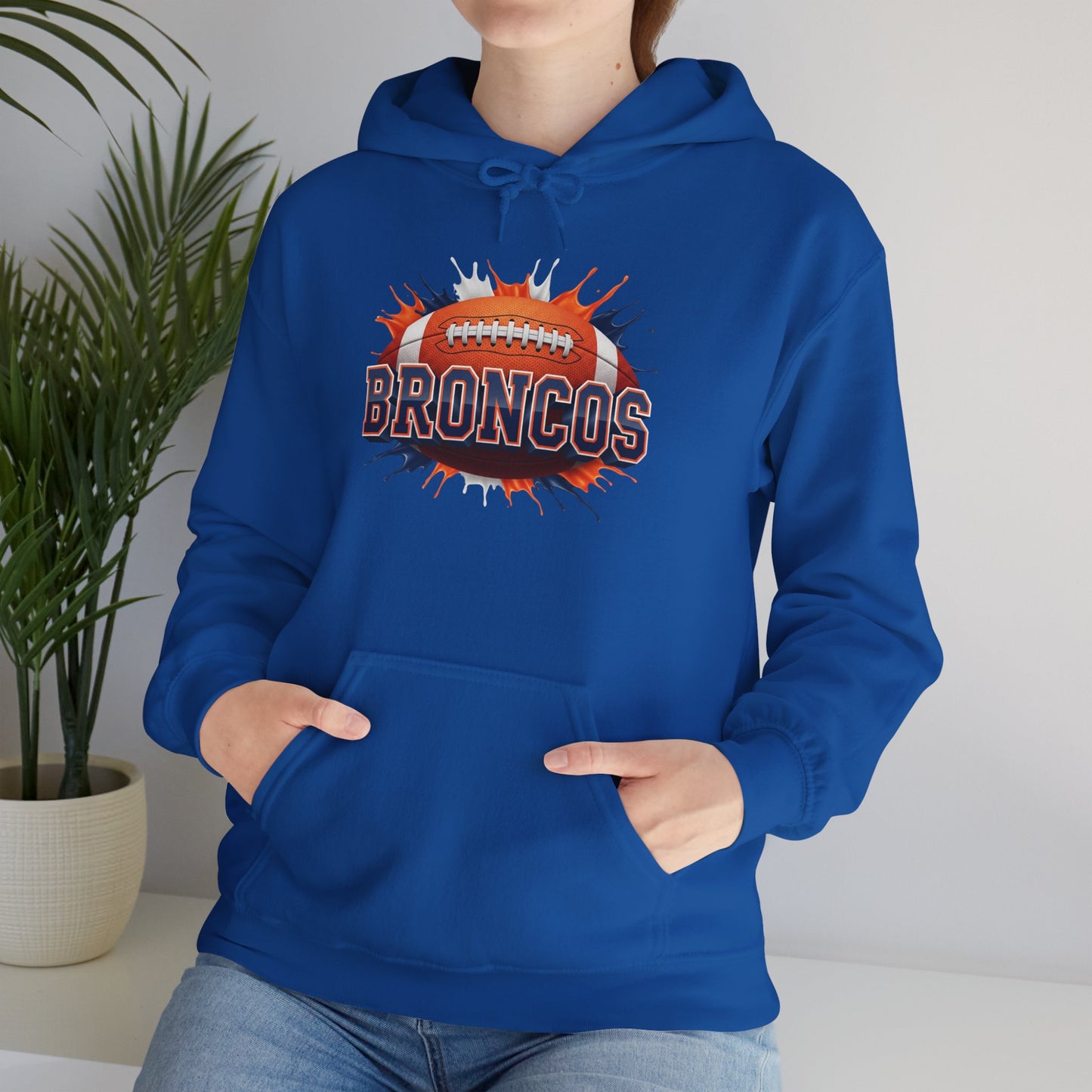 Denver Football Hoodie, Denver Team Hoodie, Football Gift for Denver Fans, Game Day Sports Fan Apparel, Football Fan Gift
