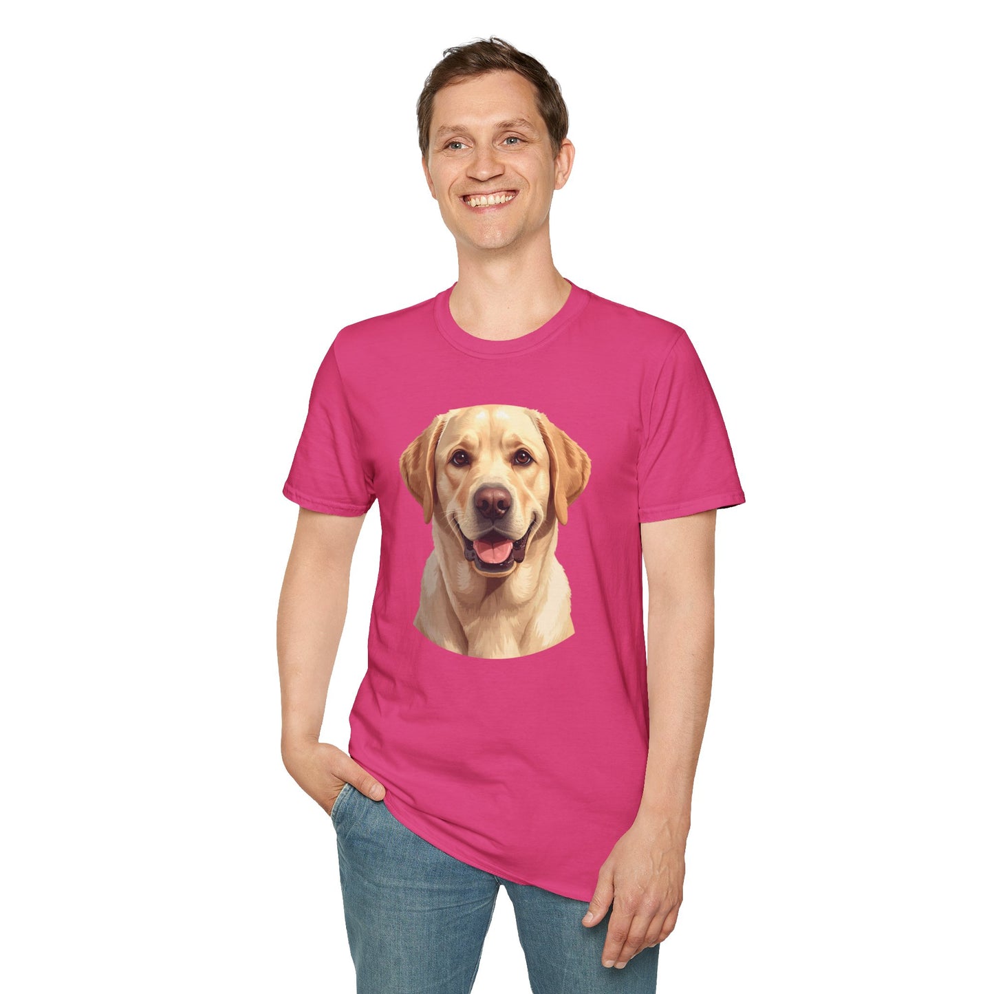 Labrador Retriever Dog Portrait Shirt – Lab Dog Lover Gift, Cute Dog Mom Tee, Dog Dad Shirt, Pet Breed Apparel