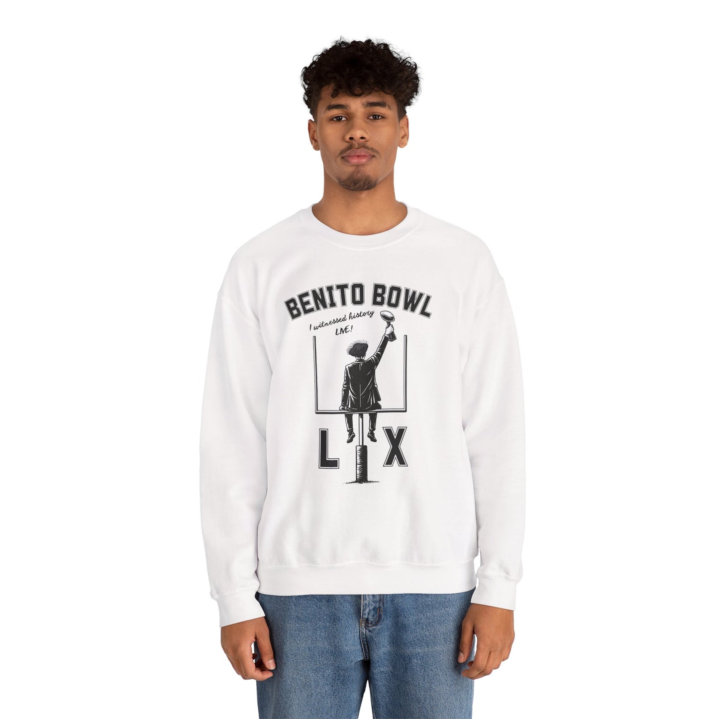 Benito Bowl LX Witnessed History Live Halftime Sweatshirt, Football Fan Gift, Benito Sweatshirt, Puerto Rico Boricua Heritage