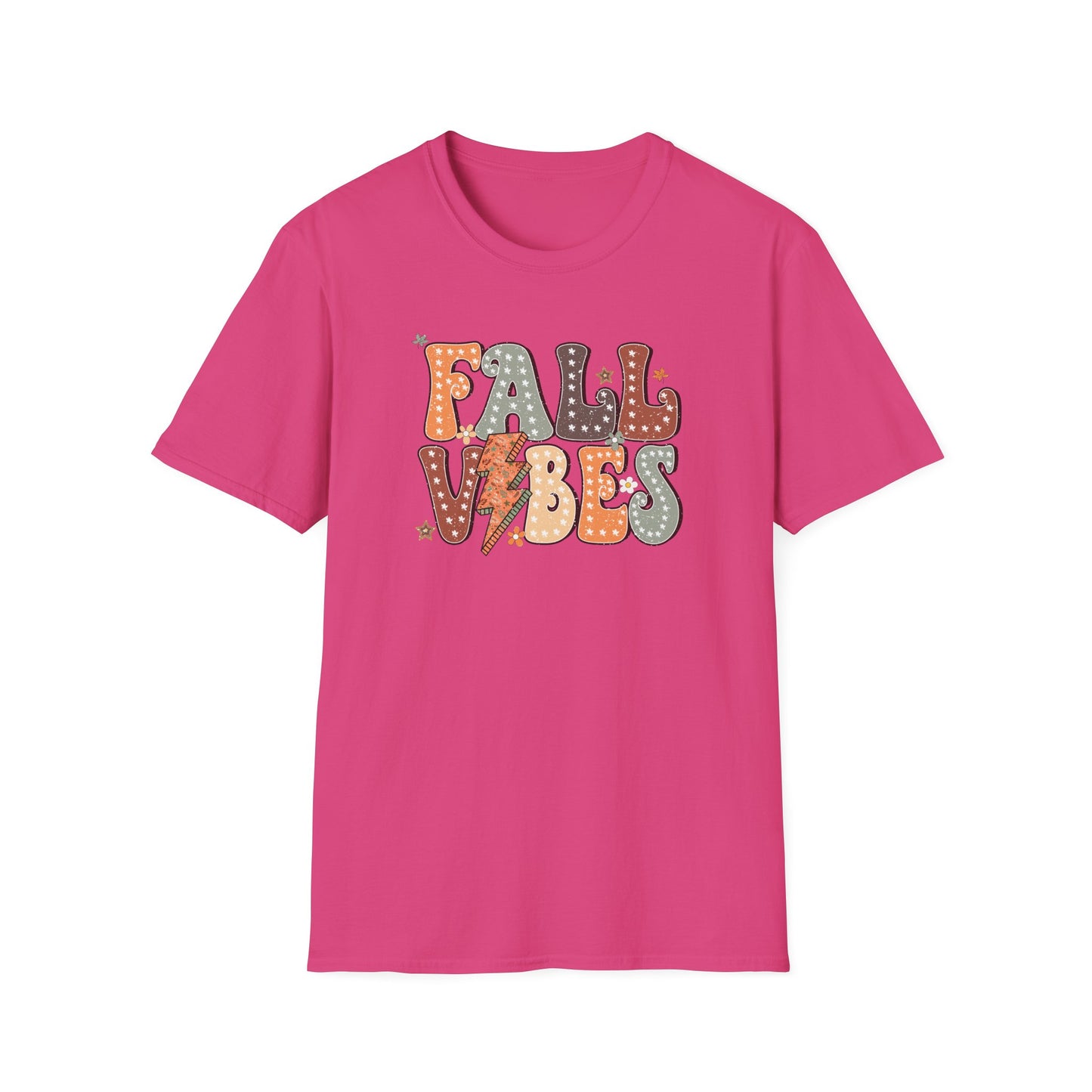 Fall Vibes T-Shirt, Autumn Graphic Tee, Cozy Shirt, Relaxing Casual Top, Seasonal Clothing, Thanksgiving Tee, Friendsgiving gift