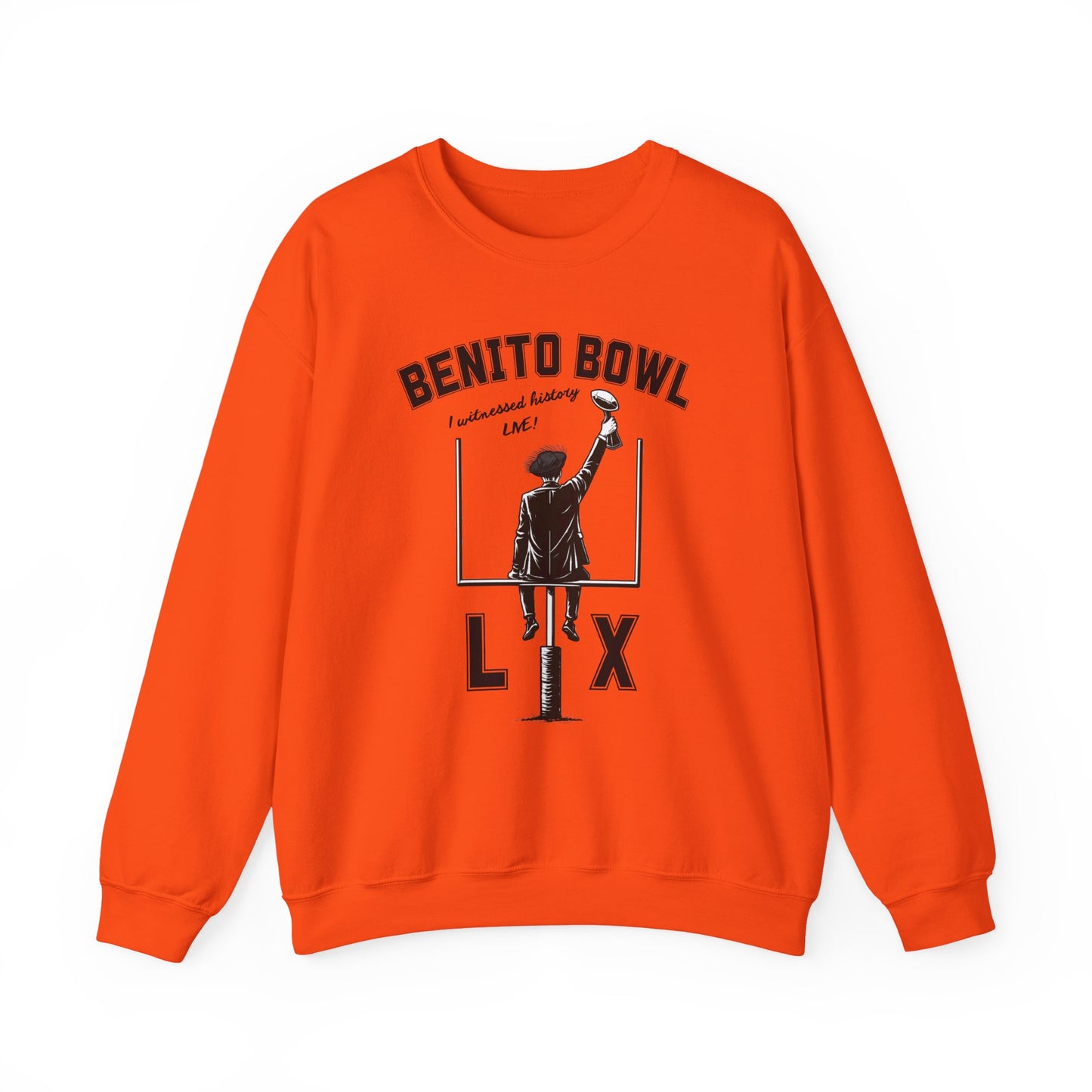 Benito Bowl LX Witnessed History Live Halftime Sweatshirt, Football Fan Gift, Benito Sweatshirt, Puerto Rico Boricua Heritage