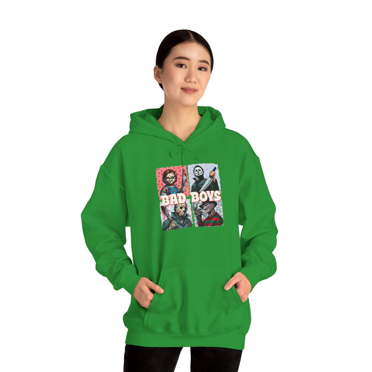 Horror Movie Villains Halloween Bad Boys Unisex Hoodie, Scary Movie Pullover, Horror Movie Sweatshirt, Halloween Costume Hoodie