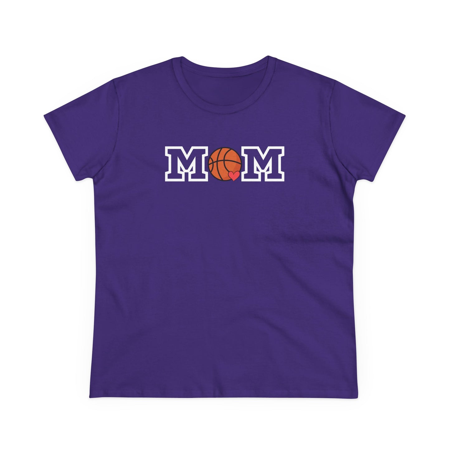Basketball Mom Shirt, Sports Mom Gift, Cotton T-Shirt, Basketball Fan Apparel, Mother's Day Tee, Mom loves Basketball, Sports Mom
