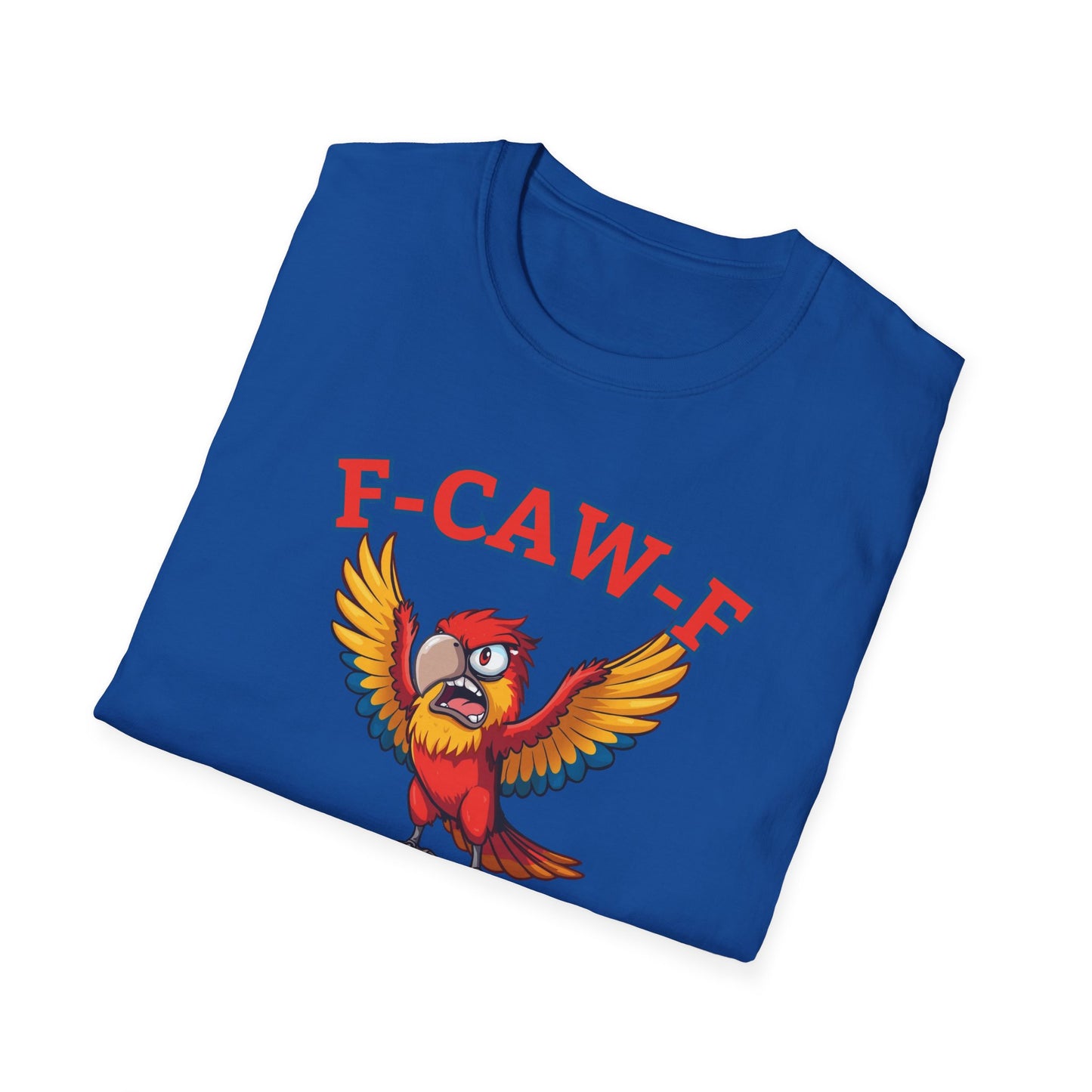 Funny F-CAW-F Macaw Parrot T-Shirt, Parrot Lover Shirt, Macaw Tee, Humorous Top, Macaw Parrot Apparel, Gift for him, Gift for her