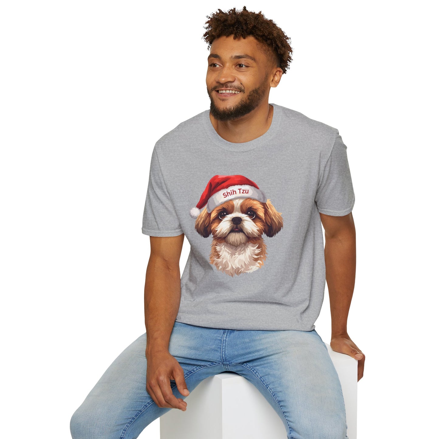 Shih Tzu Dog Portrait Shirt – Shih Tzu Dog Lover Gift, Cute Dog Mom Tee, Dog Dad Shirt, Pet Breed Apparel