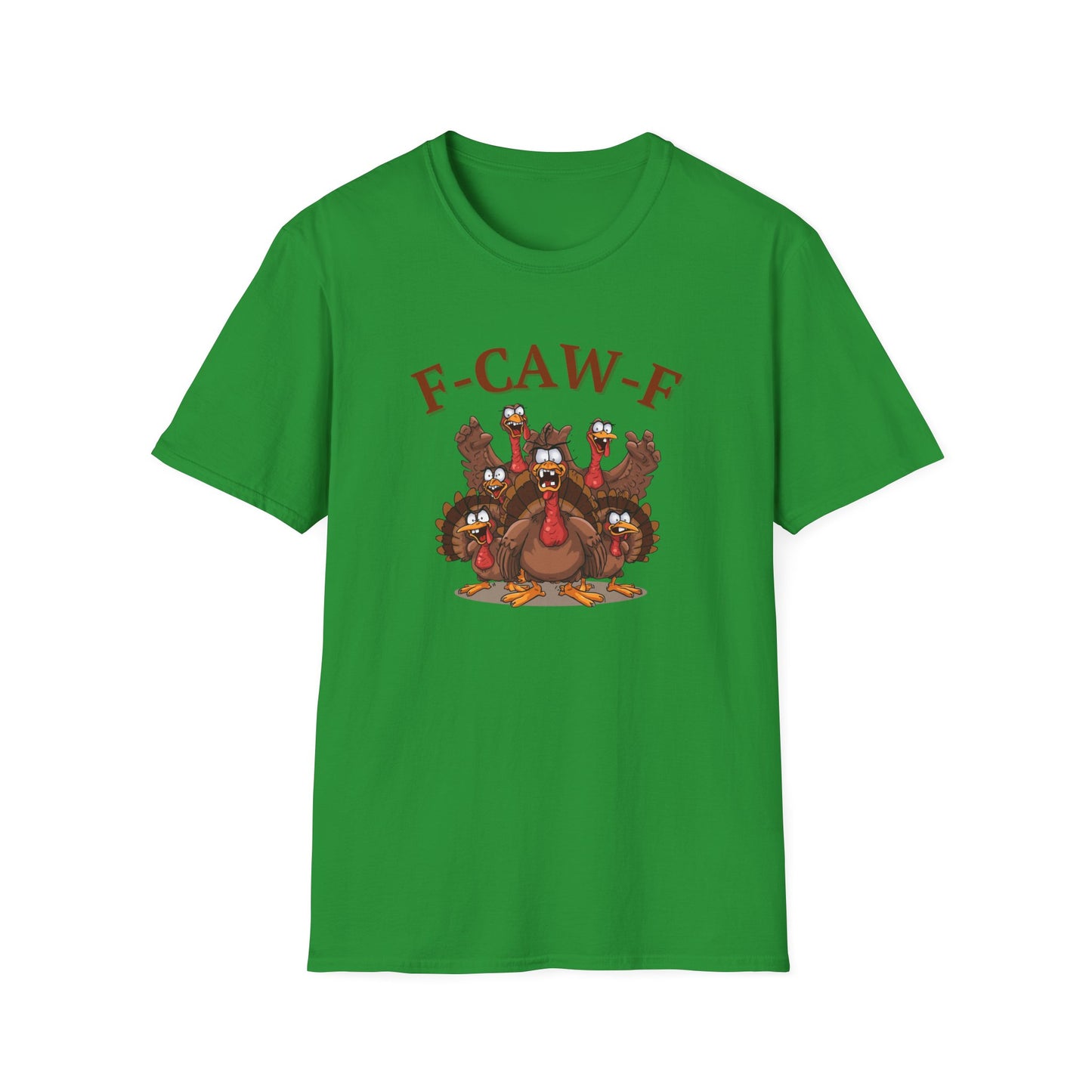 Funny Turkey F-CAW-F T-Shirt, Thanksgiving Shirt, Turkey Day Tee, Humorous Fall Top, Thanksgiving Apparel, Gift for him, Gift for her