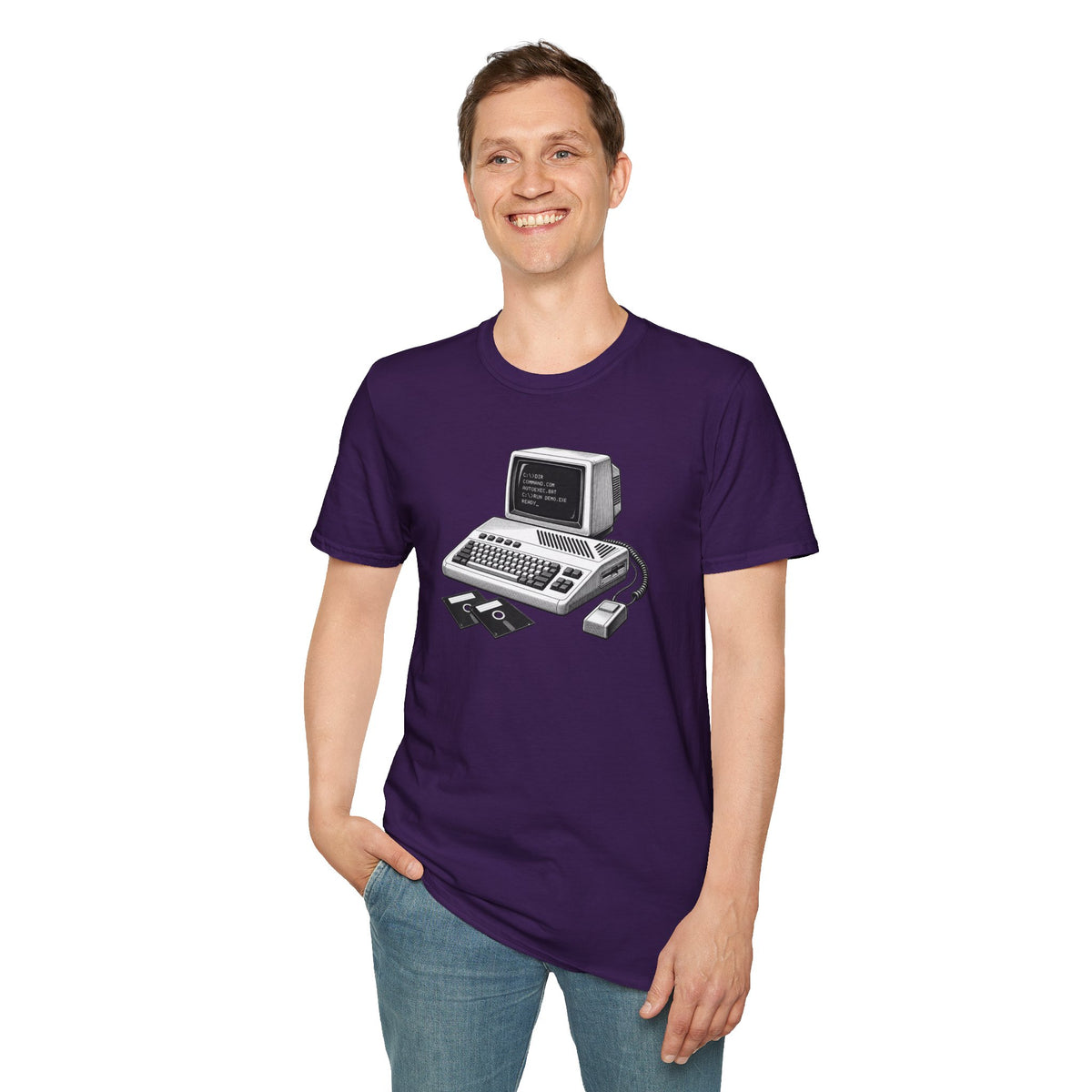 Vintage Computer T-Shirt, Retro Tech Shirt, Floppy Disk Tee, Programmer Gift, Computer Nerd Shirt