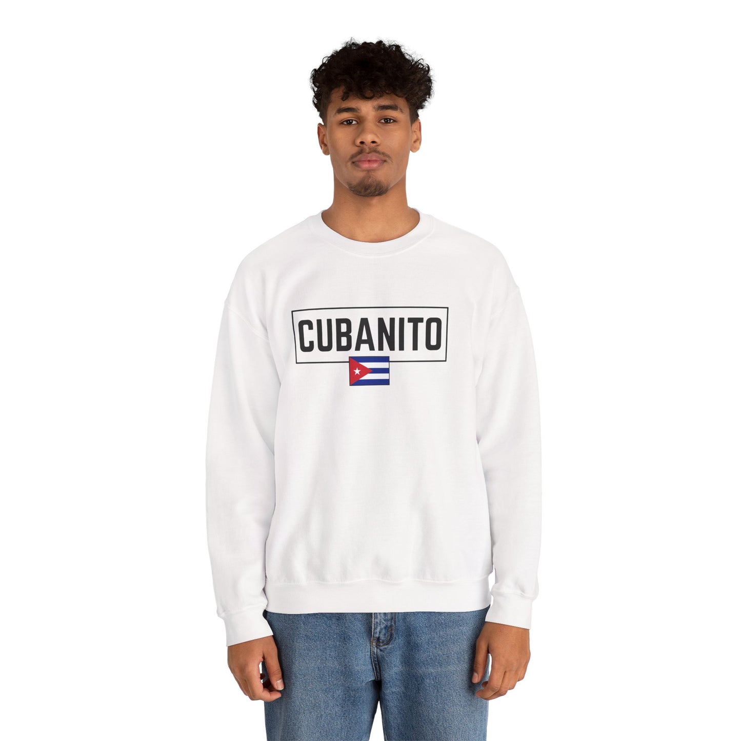 CUBANITO Sweatshirt – Cuban Flag Sweatshirt for Men, Latino Pride Sweatshirt, Cuba Heritage Top, Cuban Culture Graphic Sweatshirt