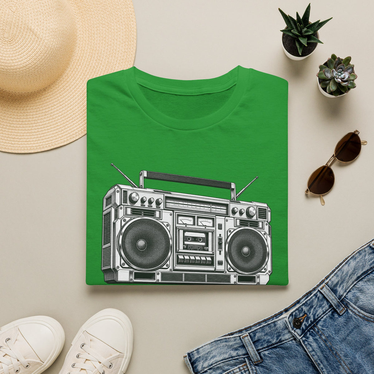 Boombox T-Shirt, Retro Music Shirt, Vintage Cassette Radio Tee, 80s 90s Nostalgia, Music Lover Gift