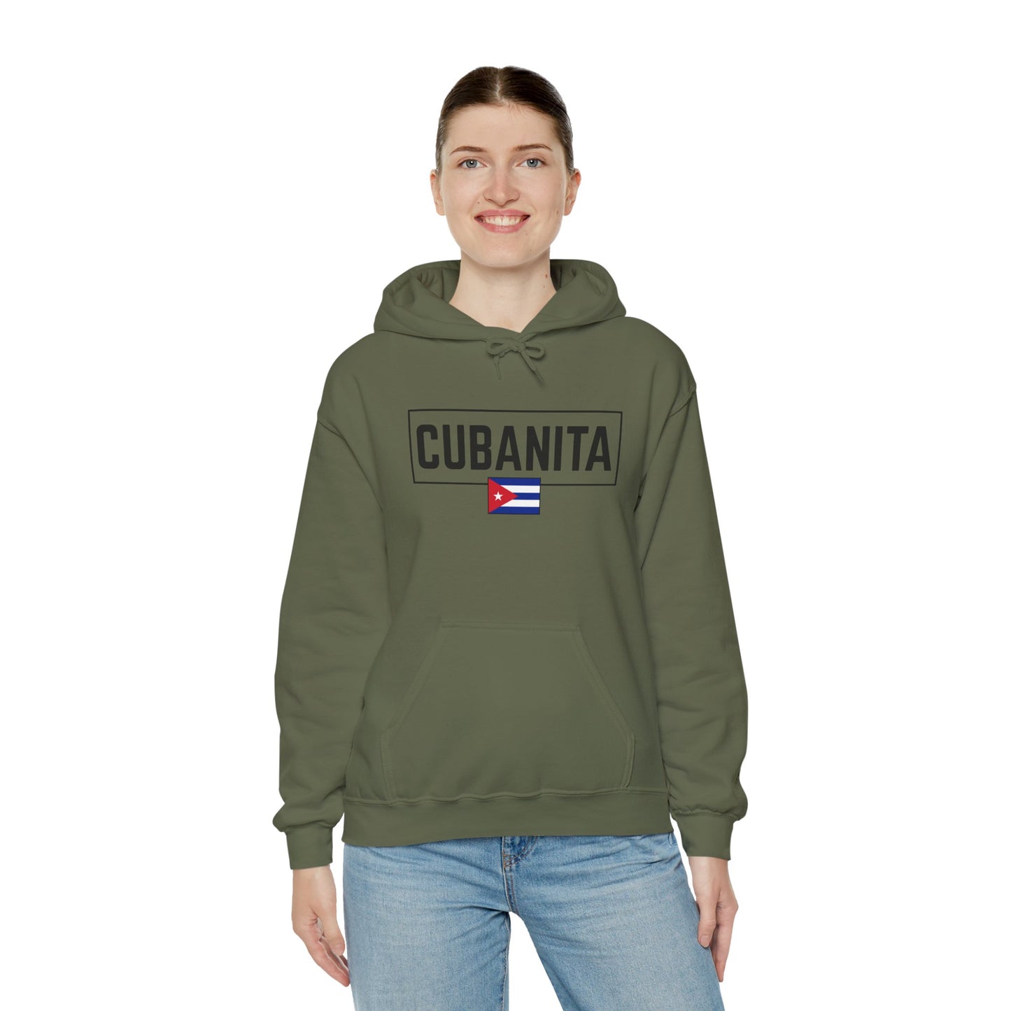 CUBANITA Hoodie – Cuban Flag Hoodie for Women, Latina Pride Hoodie, Cuba Heritage Top, Cuban Culture Graphic Hoodie