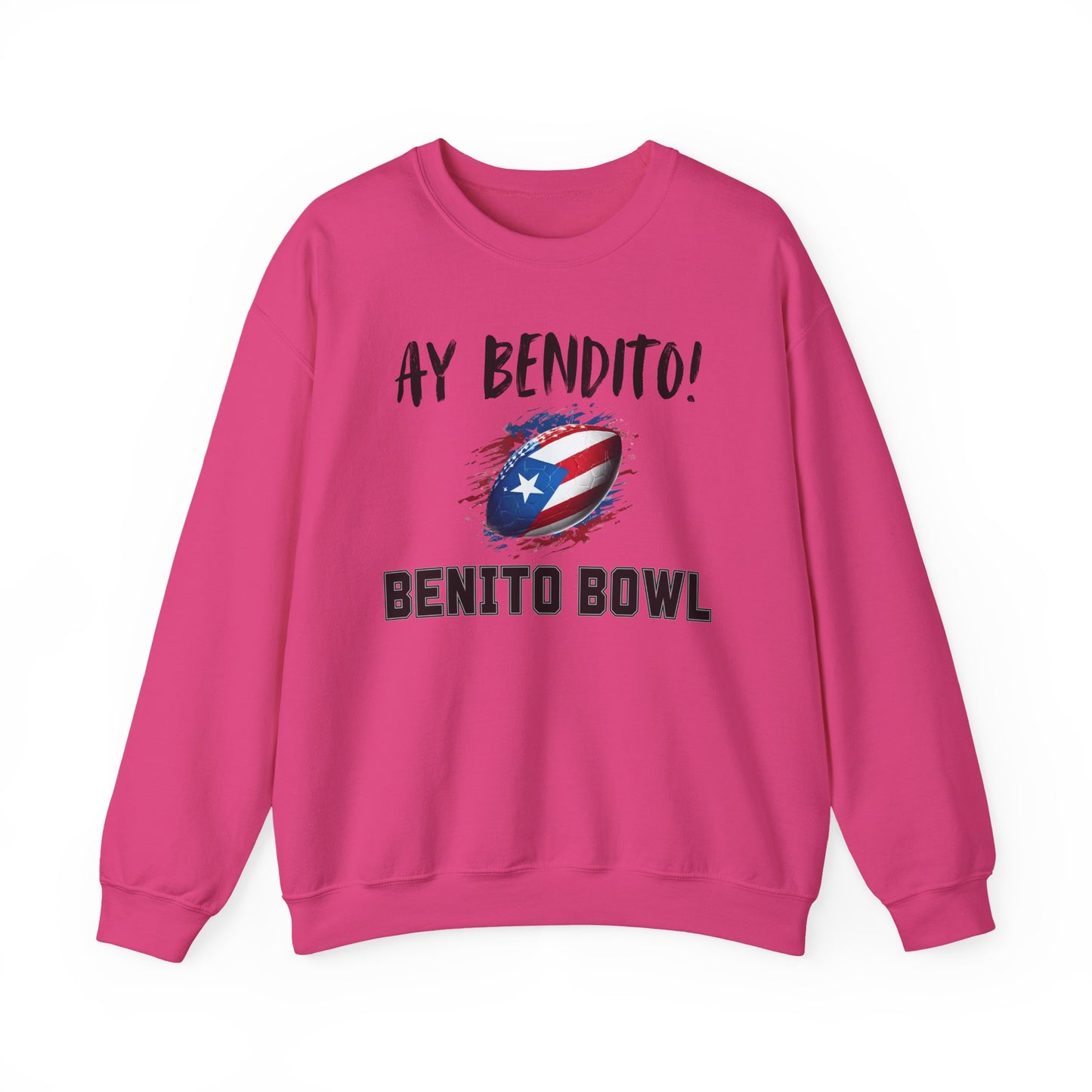 Ay Bendito! Benito Bowl Sweatshirt, Halftime Benito Shirt, Football Fan Gift, Benito Sweatshirt, Puerto Rico Heritage Boriqua Pride Gift