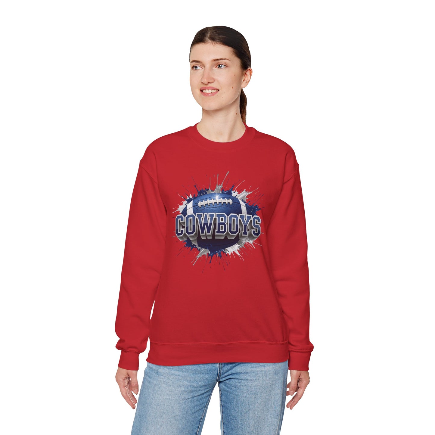 Dallas Football Sweatshirt, Dallas Team Sweatshirt, Football Gift for Dallas Fans, Game Day Sports Fan Football Apparel