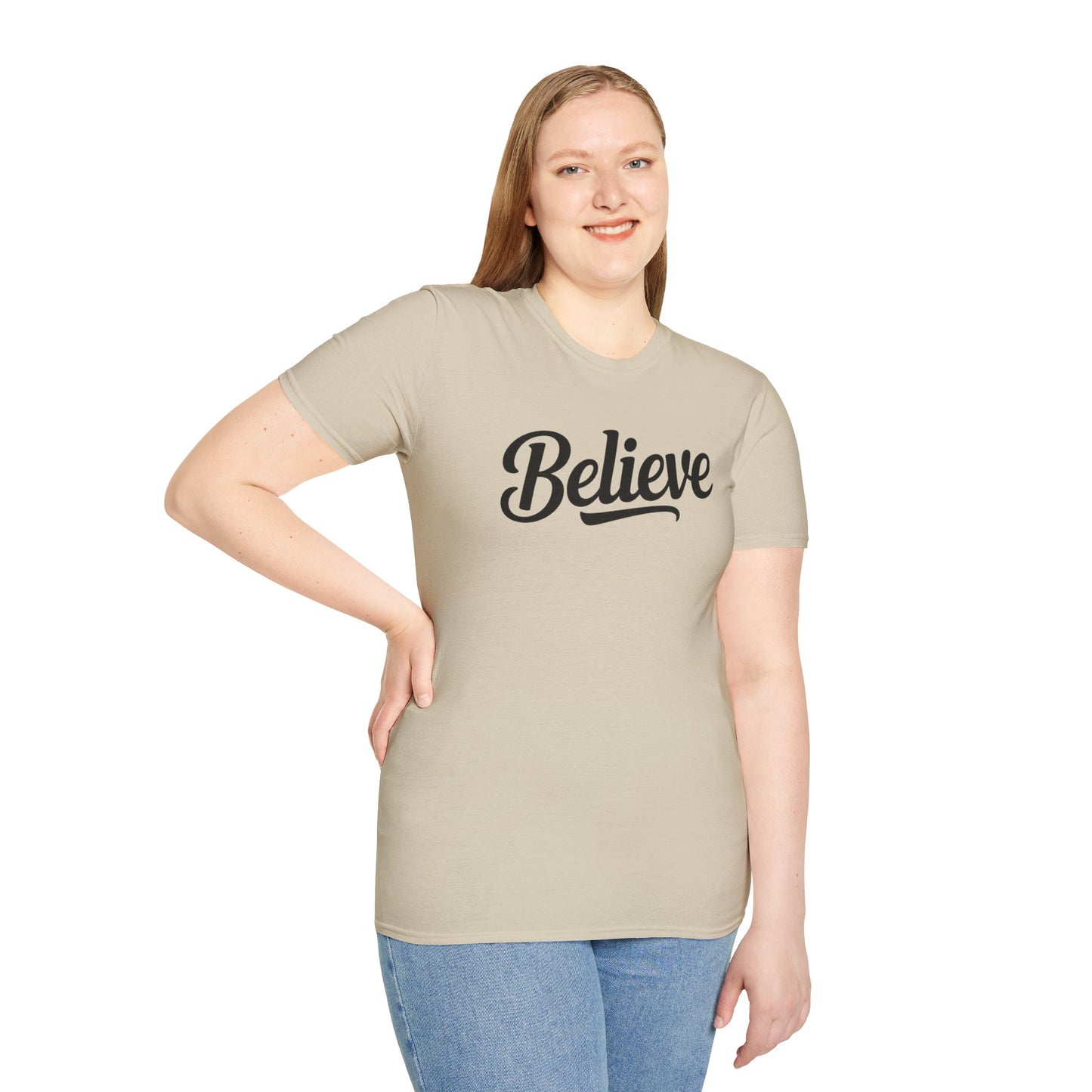 Believe T-Shirt – Inspirational Faith Shirt, Christian Motivational Tee, Positive Encouragement Apparel