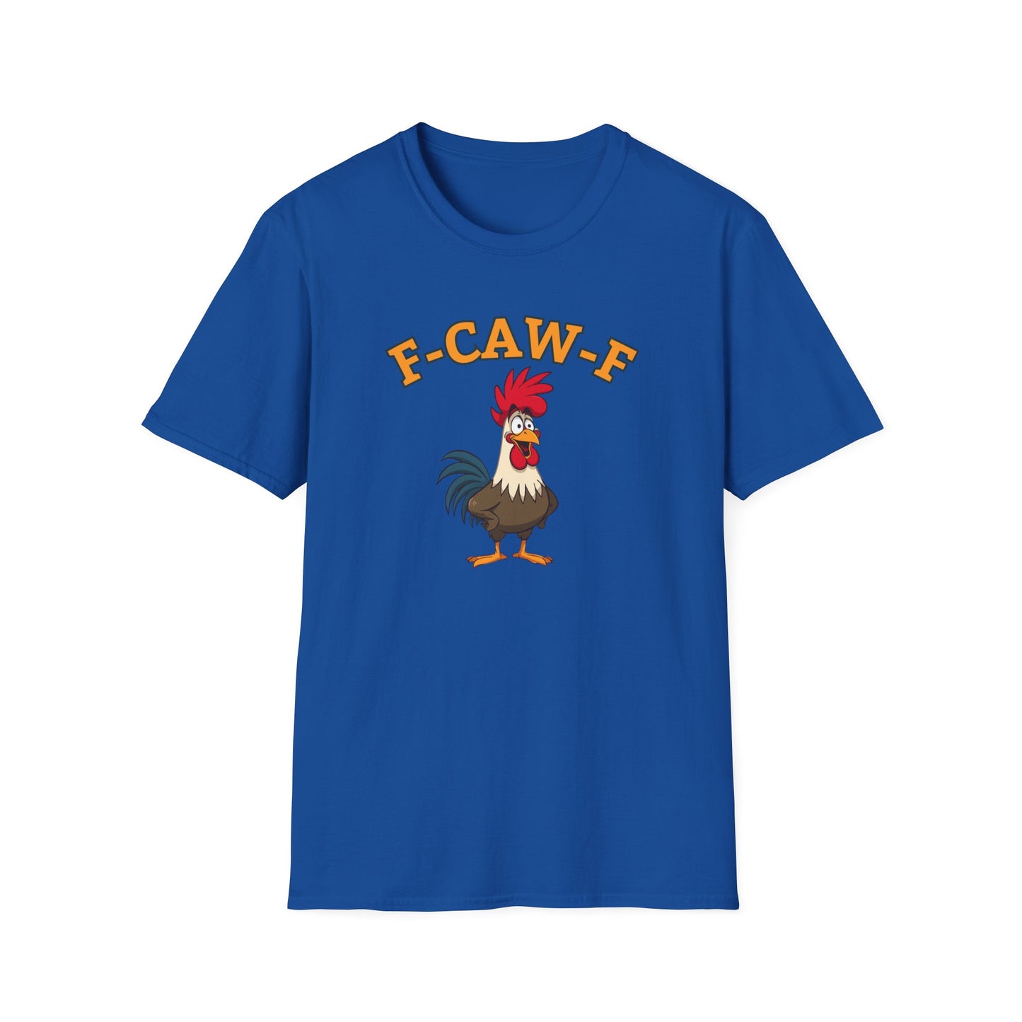 Funny F-CAW-F Rooster T-Shirt, Rooster Lover Shirt, Chicken Tee, Humorous Top, Fun Bird Apparel, Gift for him, Gift for her, Funny Shirt