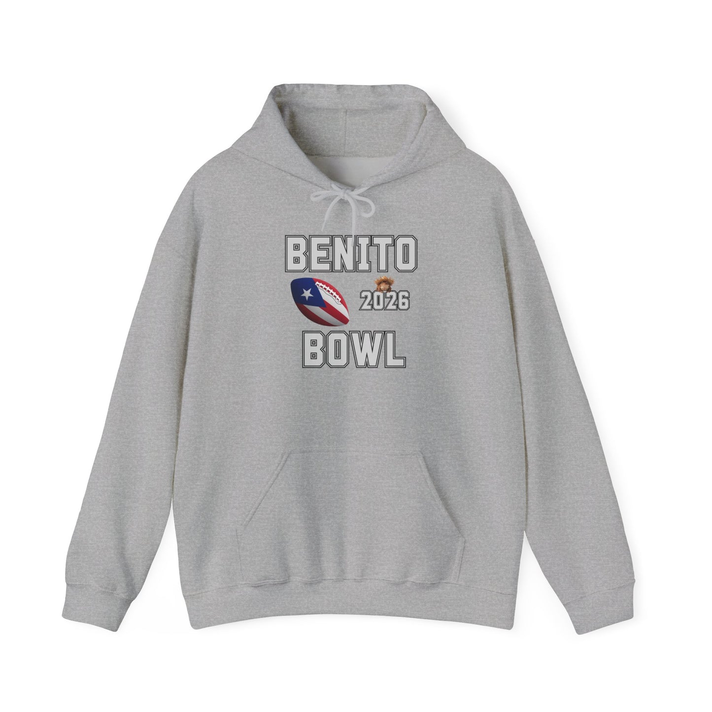 Benito Bowl Halftime Shirt 2026 Hoodie, Benito Bowl Hooded Sweatshirt, Football Fan Gift, Puerto Rico Heritage Hoodie, Boriqua Pride Gift