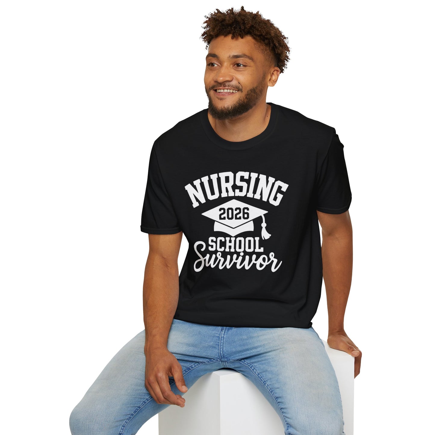 Nursing 2026 School Survivor T-Shirt, Nurse Graduation Shirt, RN Student Gift, Nursing School Grad Tee