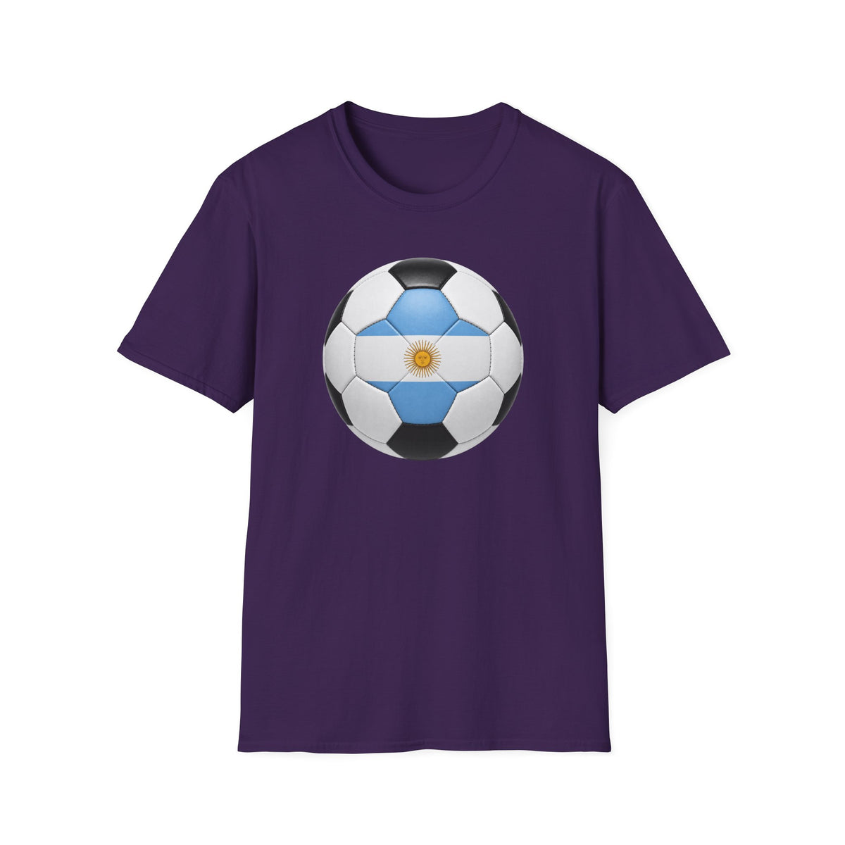 Argentina Soccer Ball Shirt, Argentina Futbol Tee, Light Blue White Soccer T-Shirt, Game Day Fan Shirt, Sports Gift