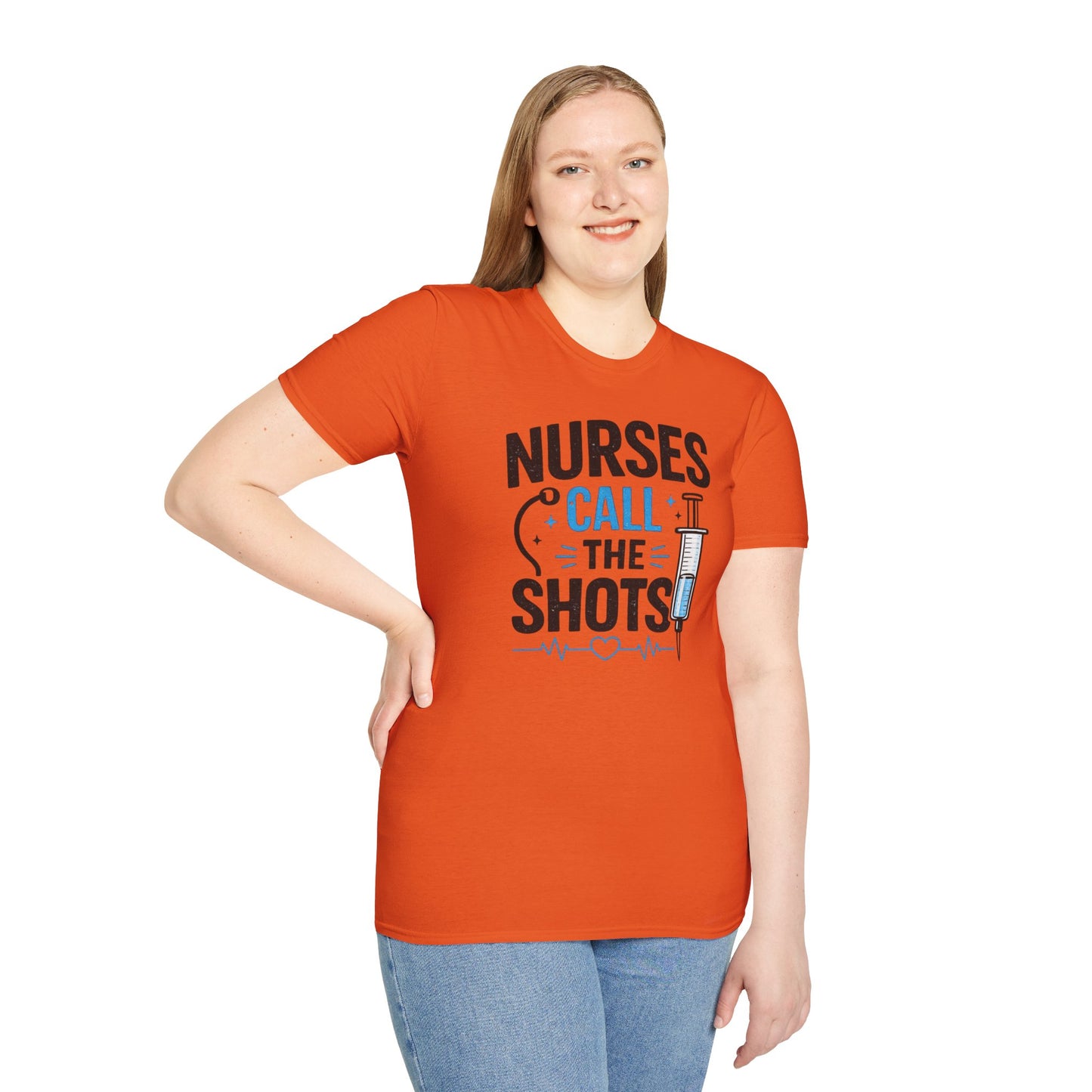 Nurses Call The Shots Shirt Funny Nurse Gift Medical Humor RN CNA Nursing Tee