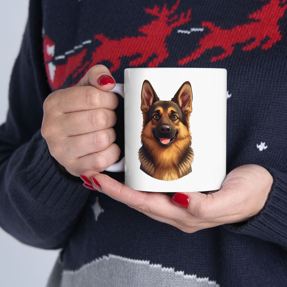 German Shepherd Coffee Mug, Dog Lover Mug, Pet Parent Gift, German Shepherd Mom Dad Cup 11oz or 15oz, Dog Lover Gift
