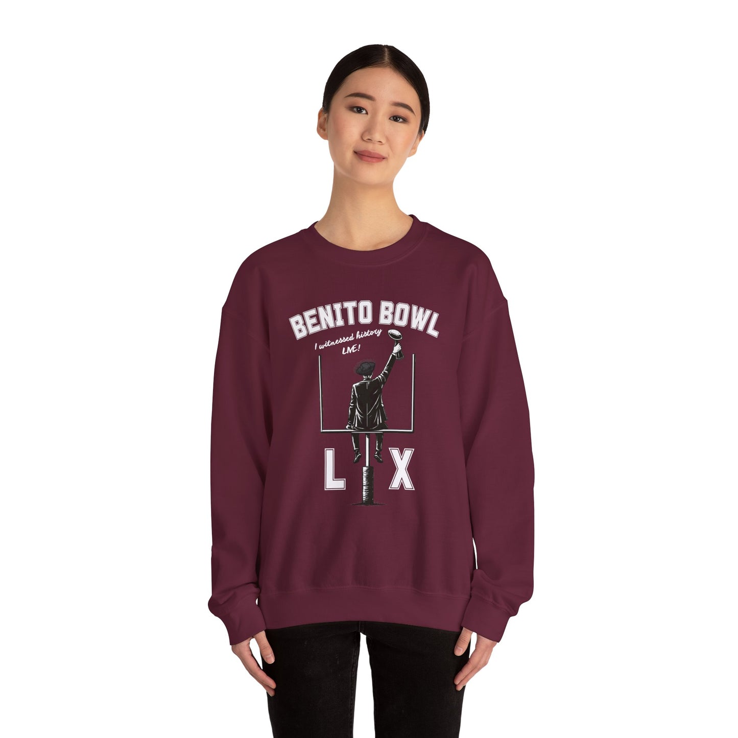 Benito Bowl LX Witnessed History Live Halftime Sweatshirt, Football Fan Gift, Benito Sweatshirt, Puerto Rico Boricua Heritage