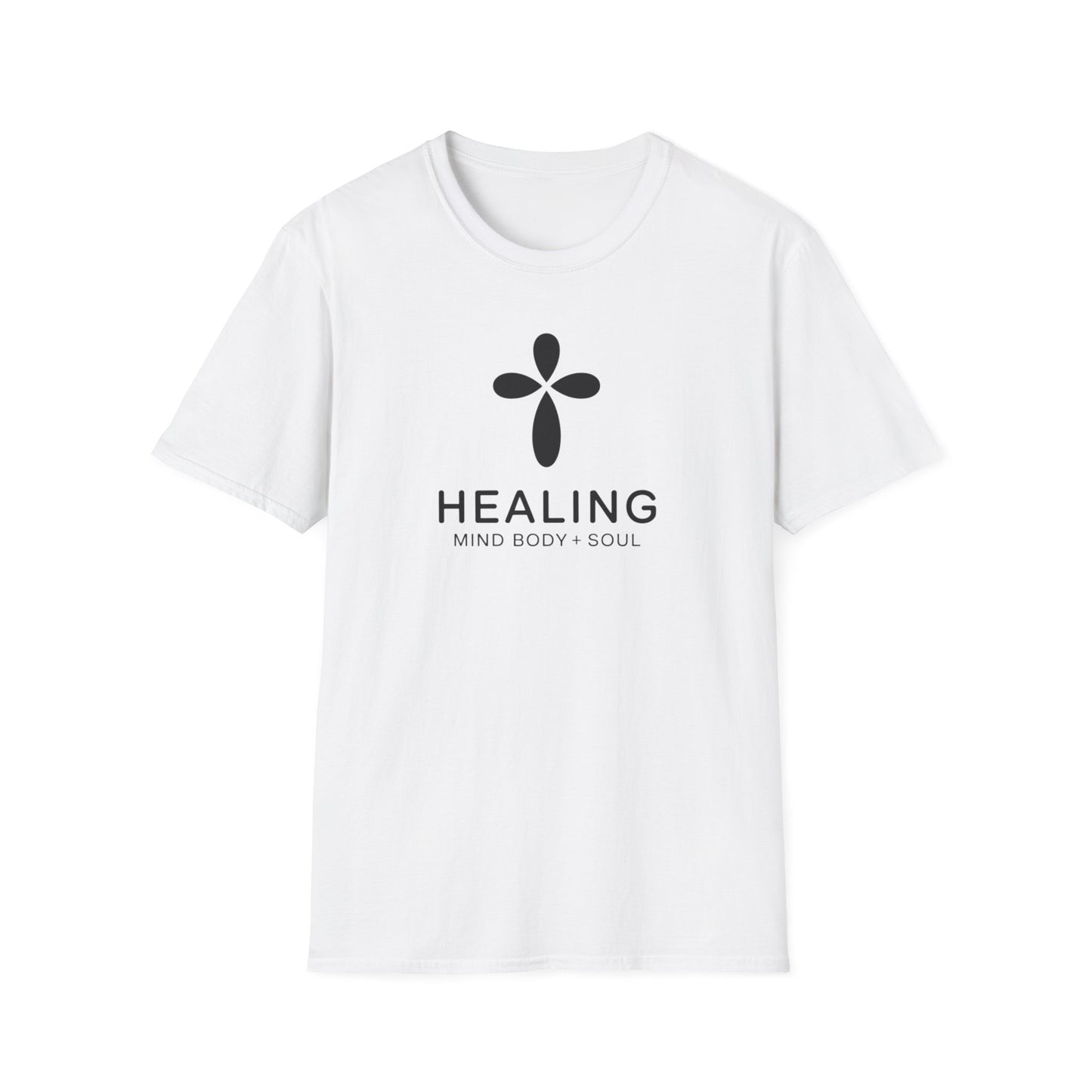 Healing Mind Body Soul T-Shirt – Minimalist Spiritual Wellness Tee, Inspirational Healing Shirt