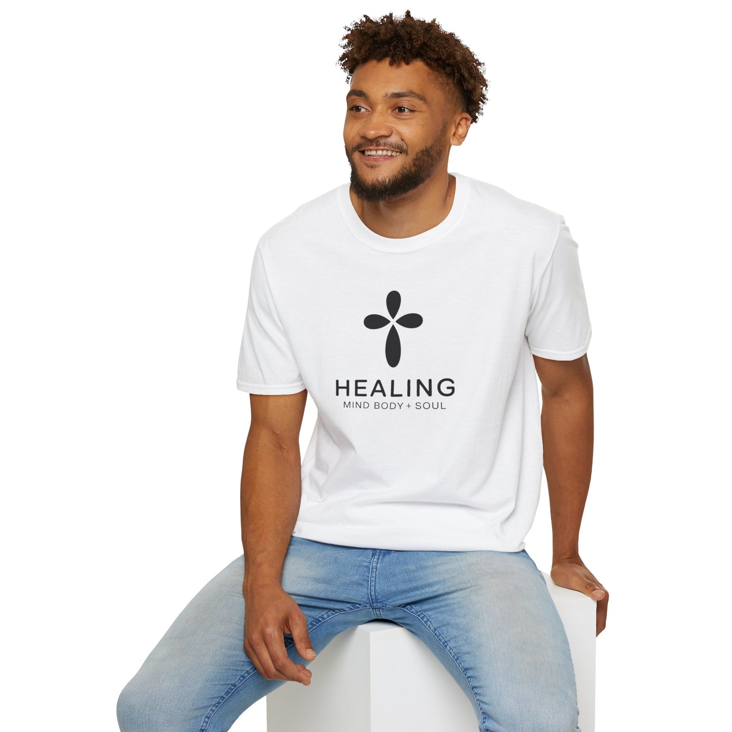 Healing Mind Body Soul T-Shirt – Minimalist Spiritual Wellness Tee, Inspirational Healing Shirt