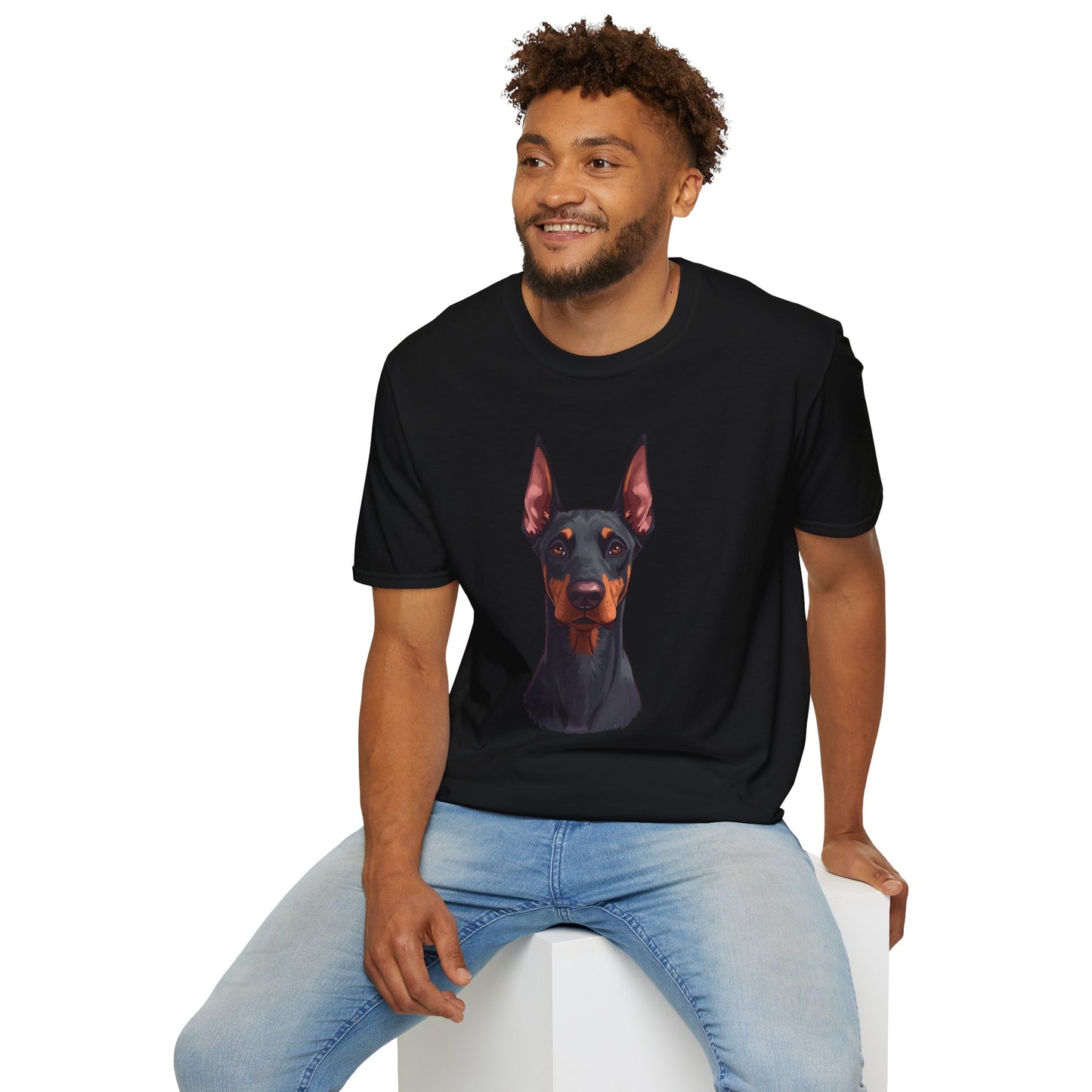 Doberman Dog Portrait Shirt – Doberman Dog Lover Gift, Cute Dog Mom Tee, Dog Dad Shirt, Pet Breed Apparel