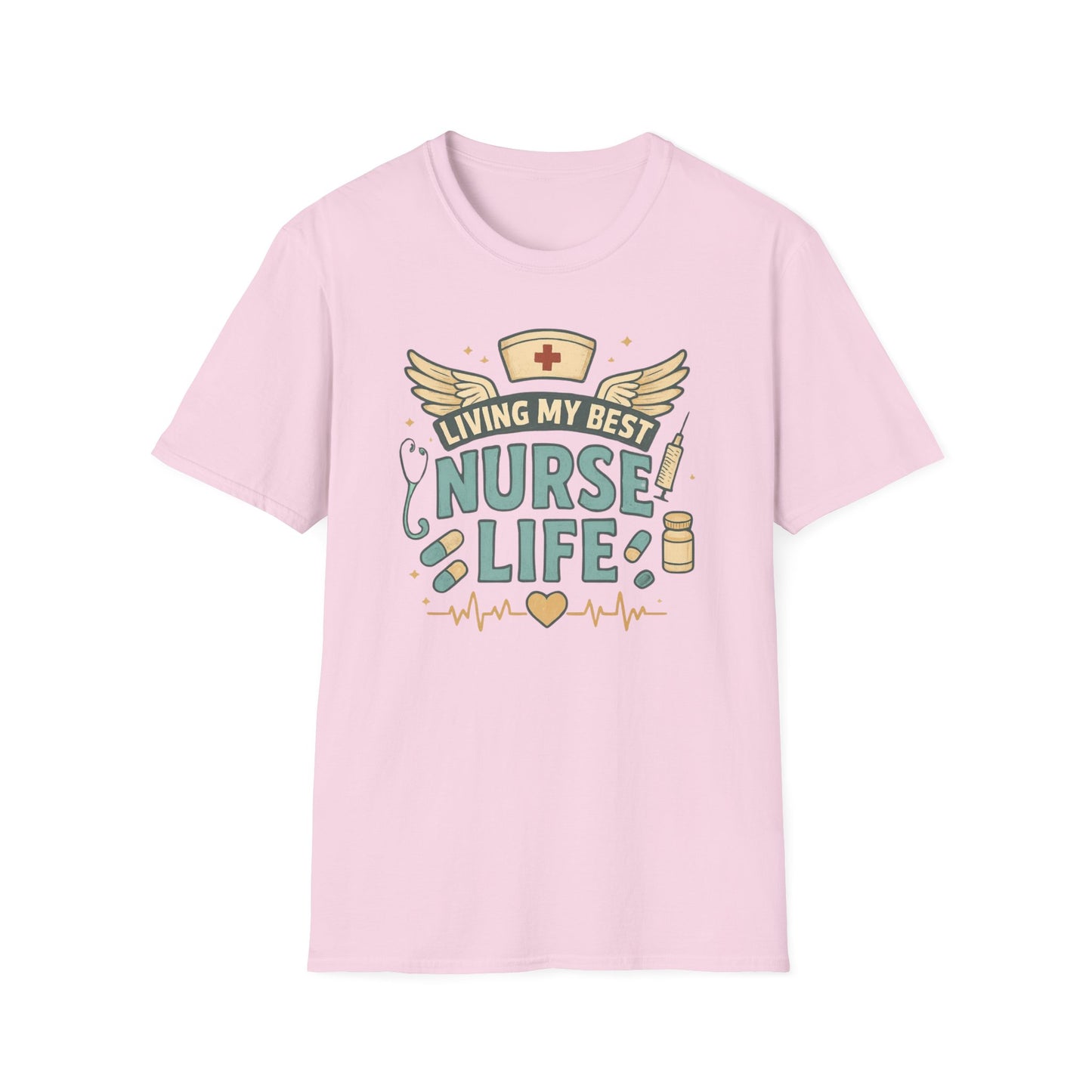 Living My Best Nurse Life Shirt – Cute Nurse Shirt for Women – RN Nurse Life Tee – Nurse Appreciation Gift, Medical Worker Shirt