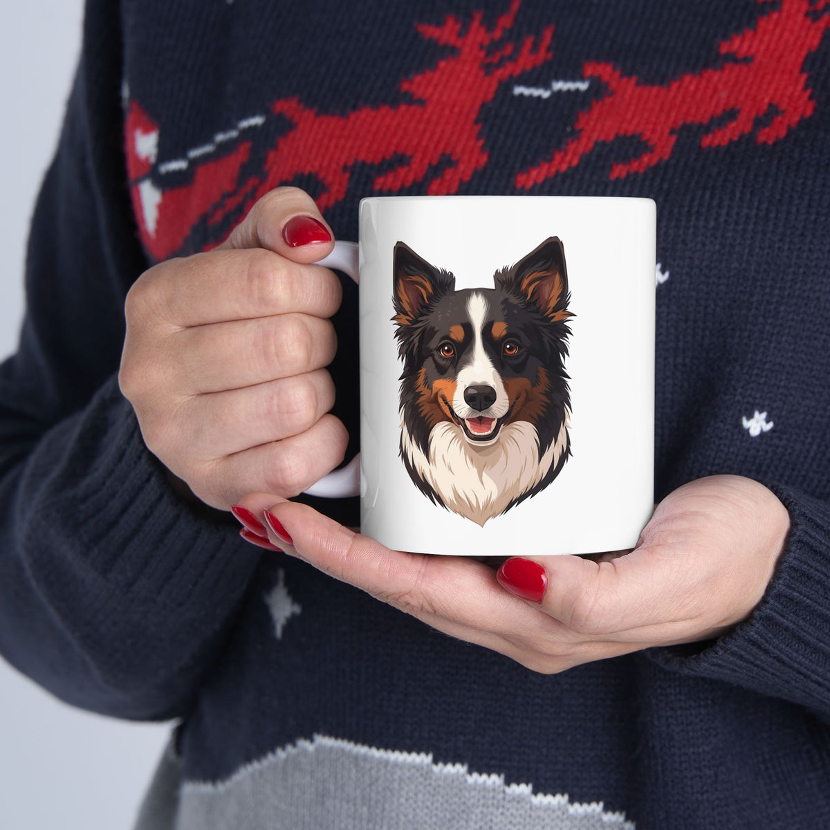 Border Collie Coffee Mug, Collie Dog Mug, Dog Lover Mug, Pet Parent Gift, Border Collie Mom Dad Cup 11oz or 15oz, Dog Lover Gift