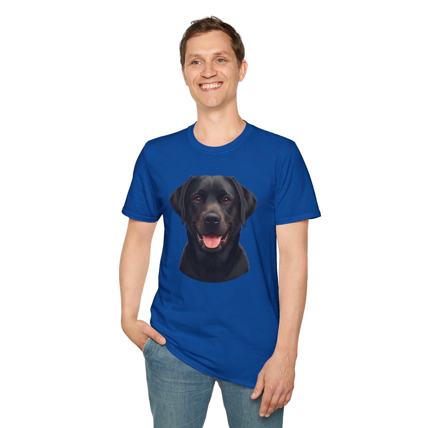 Labrador Retriever Dog Portrait Shirt – Black Lab Dog Lover Gift, Cute Dog Mom Tee, Dog Dad Shirt, Pet Breed Apparel