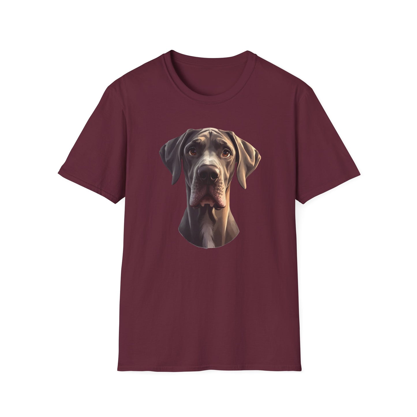 Great Dane Dog Portrait Shirt – Great Dane Dog Lover Gift, Cute Dog Mom Tee, Dog Dad Shirt, Pet Breed Apparel