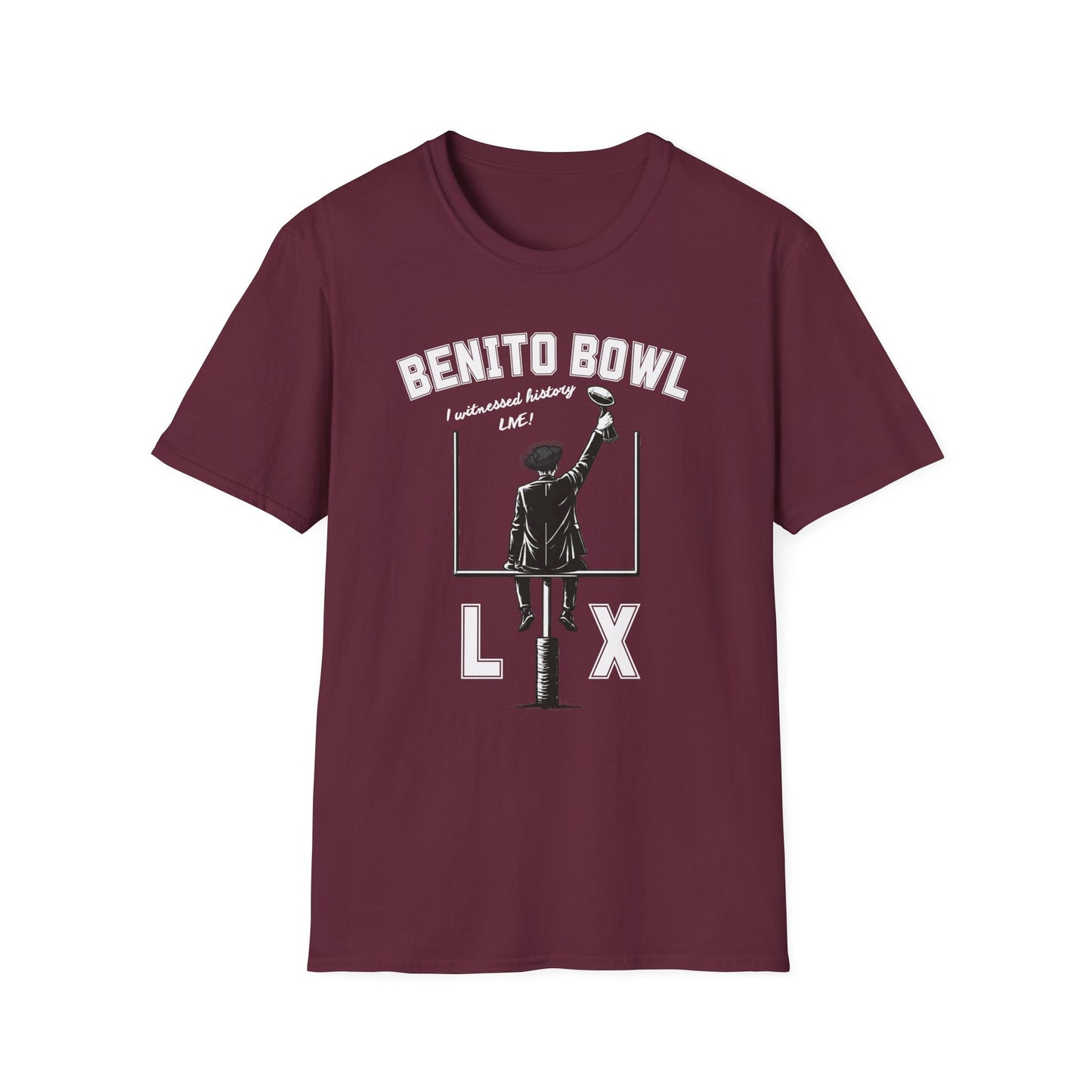 Benito Bowl LX Shirt – Witnessed History Live – Football Graphic Tee, Benito Bowl Shirt, Football Fan Gift, Puerto Rico Heritage Tee, Boricua Pride Gift