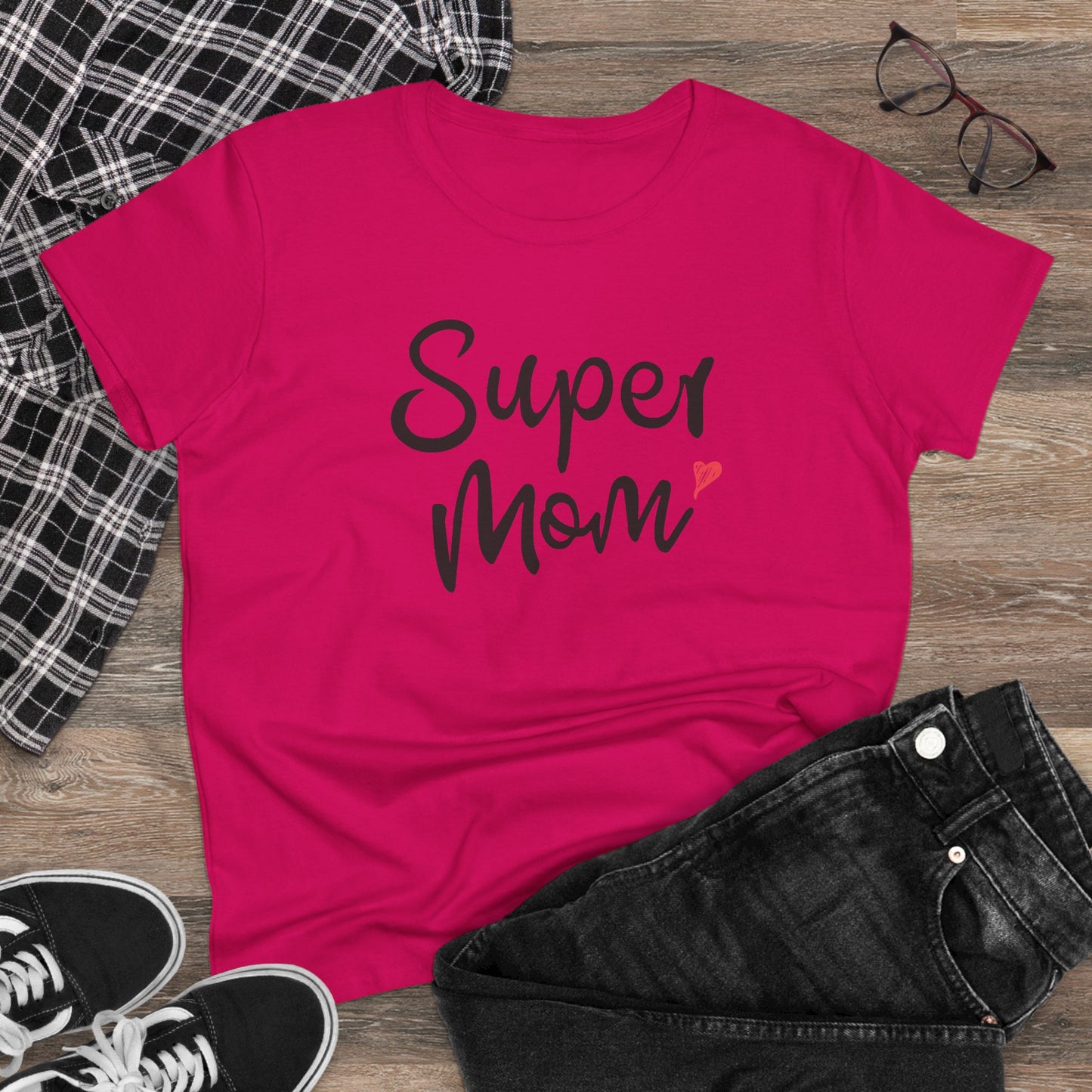 Supermom T-Shirt, Gift for Mom, Cute Summer Top, Mother's Day Gift, Family Gatherings, Casual Wear, Mom's Birthday, Supermom