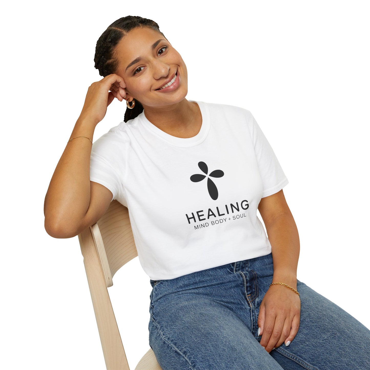 Healing Mind Body Soul T-Shirt – Minimalist Spiritual Wellness Tee, Inspirational Healing Shirt