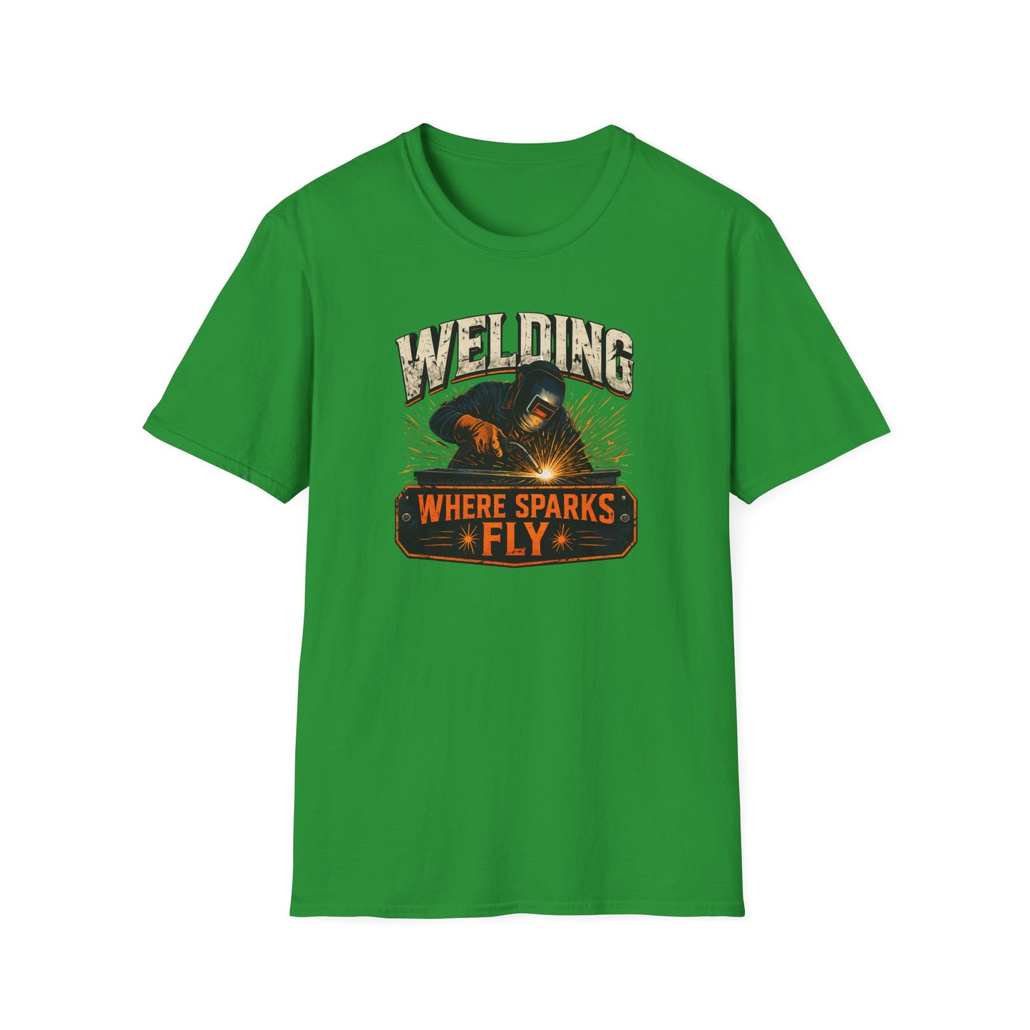 Welding Where Sparks Fly Shirt, Funny Welder T Shirt Gift, Welding Graphic Tee, Metal Worker Shirt, Blue Collar Tee