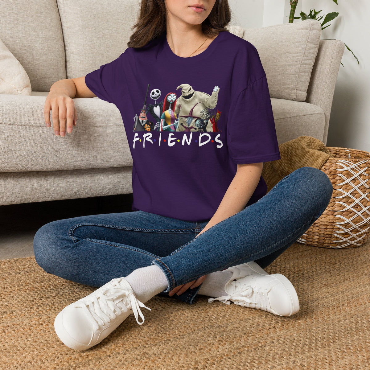 The Nightmare Before Christmas Skellington Family Friends T-Shirt, Scary Movie Tee, Halloween Shirt, Horror Movie Characters Gift