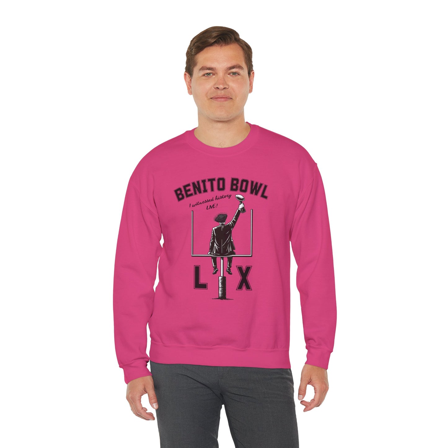 Benito Bowl LX Witnessed History Live Halftime Sweatshirt, Football Fan Gift, Benito Sweatshirt, Puerto Rico Boricua Heritage