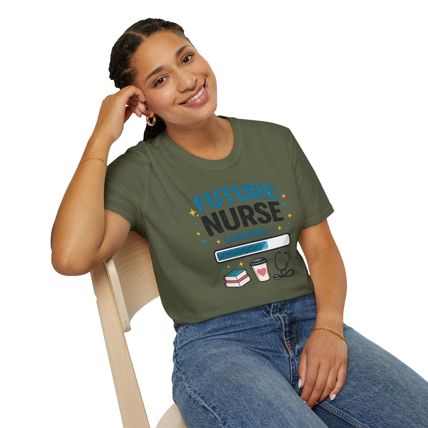 Future Nurse Loading Shirt – Funny Nursing Student T-Shirt, RN School Gift, Nursing School Graduation Tee, Nurse Student Gift Idea