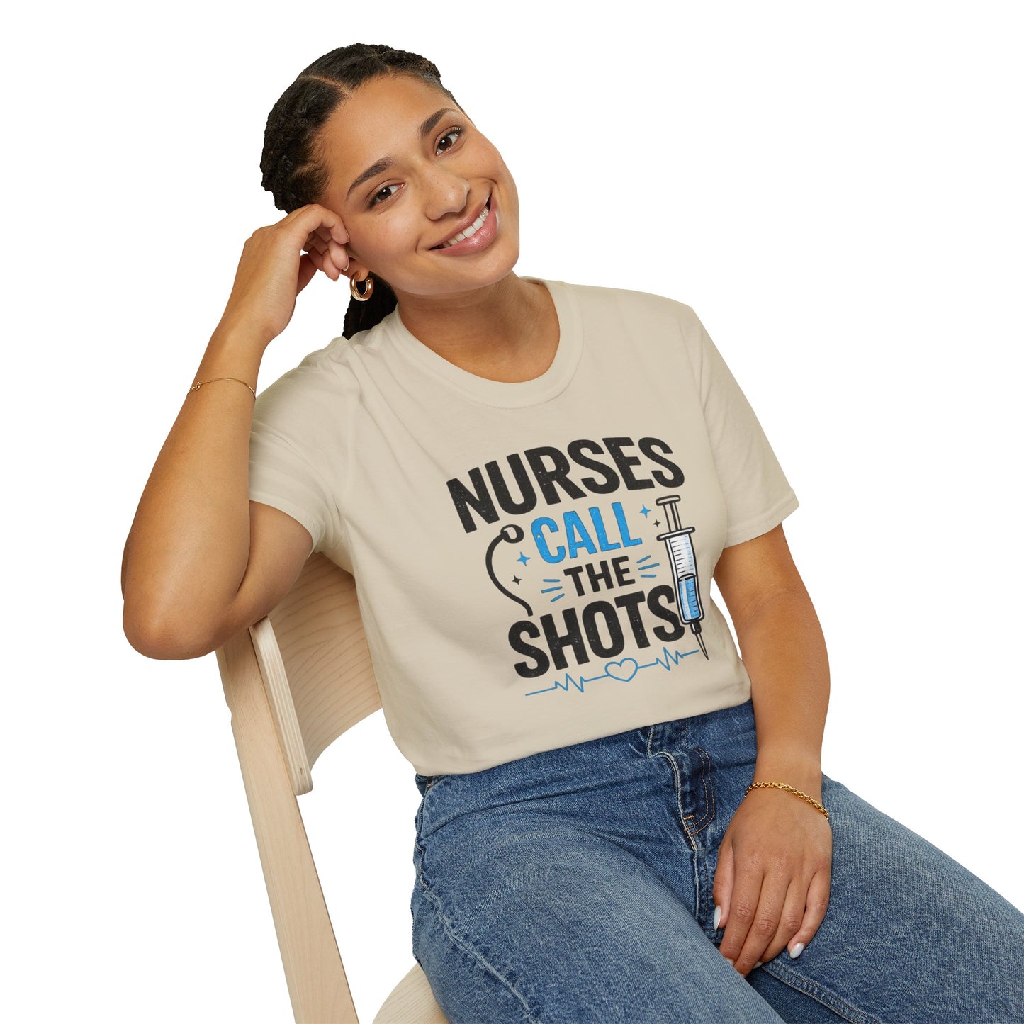 Nurses Call The Shots Shirt Funny Nurse Gift Medical Humor RN CNA Nursing Tee