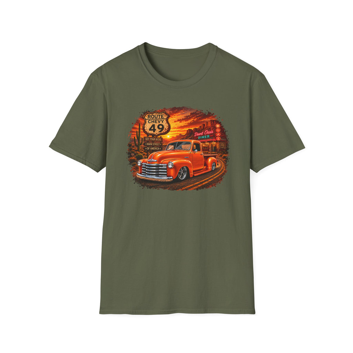 Classic Pickup Truck Shirt, Vintage Truck T-Shirt, Desert Highway Tee, Retro Car Lover Gift, Old School Truck Shirt