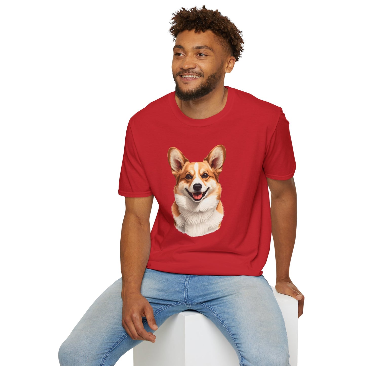 Corgi Dog Portrait Shirt – Corgi Dog Lover Gift, Cute Dog Mom Tee, Dog Dad Shirt, Pet Breed Apparel