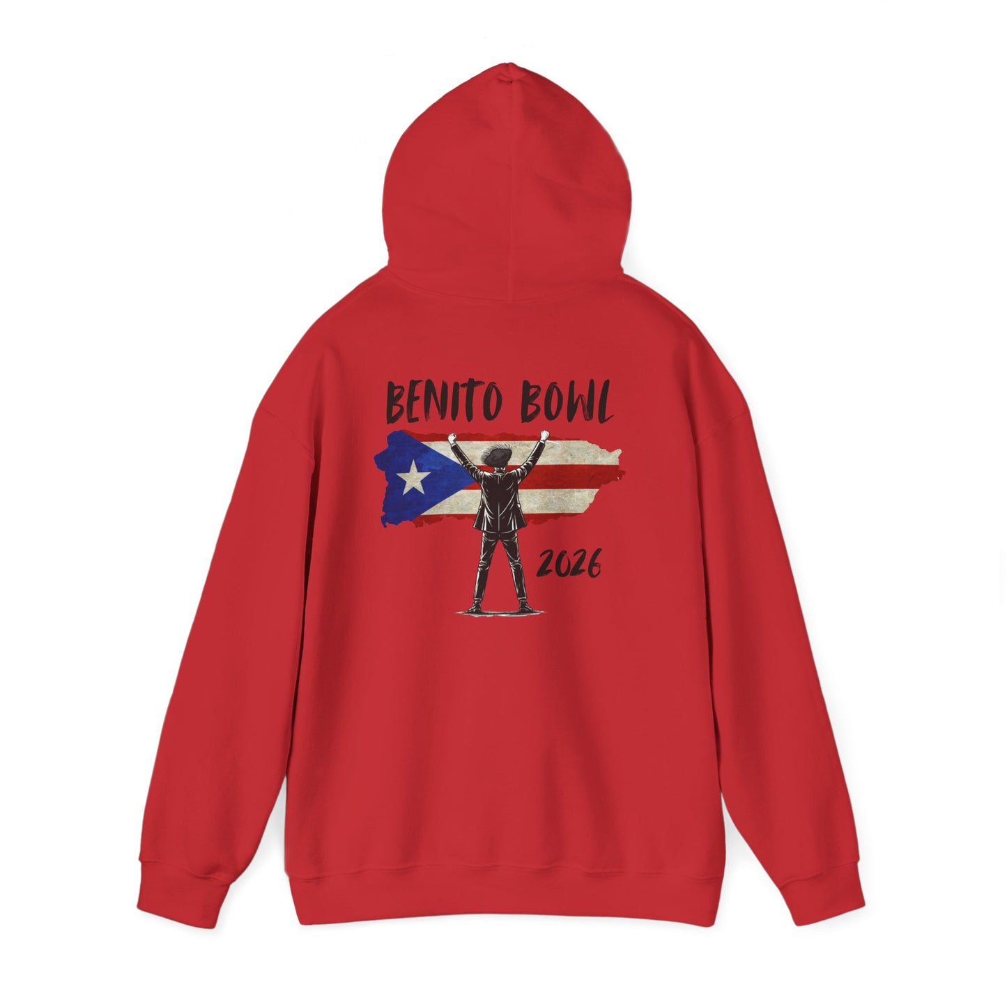 Benito Bowl PR Flag 2026 Hoodie, Benito Bowl XL, Football Fan Gift, Puerto Rico Boricua Heritage Culture Pride Hoodie