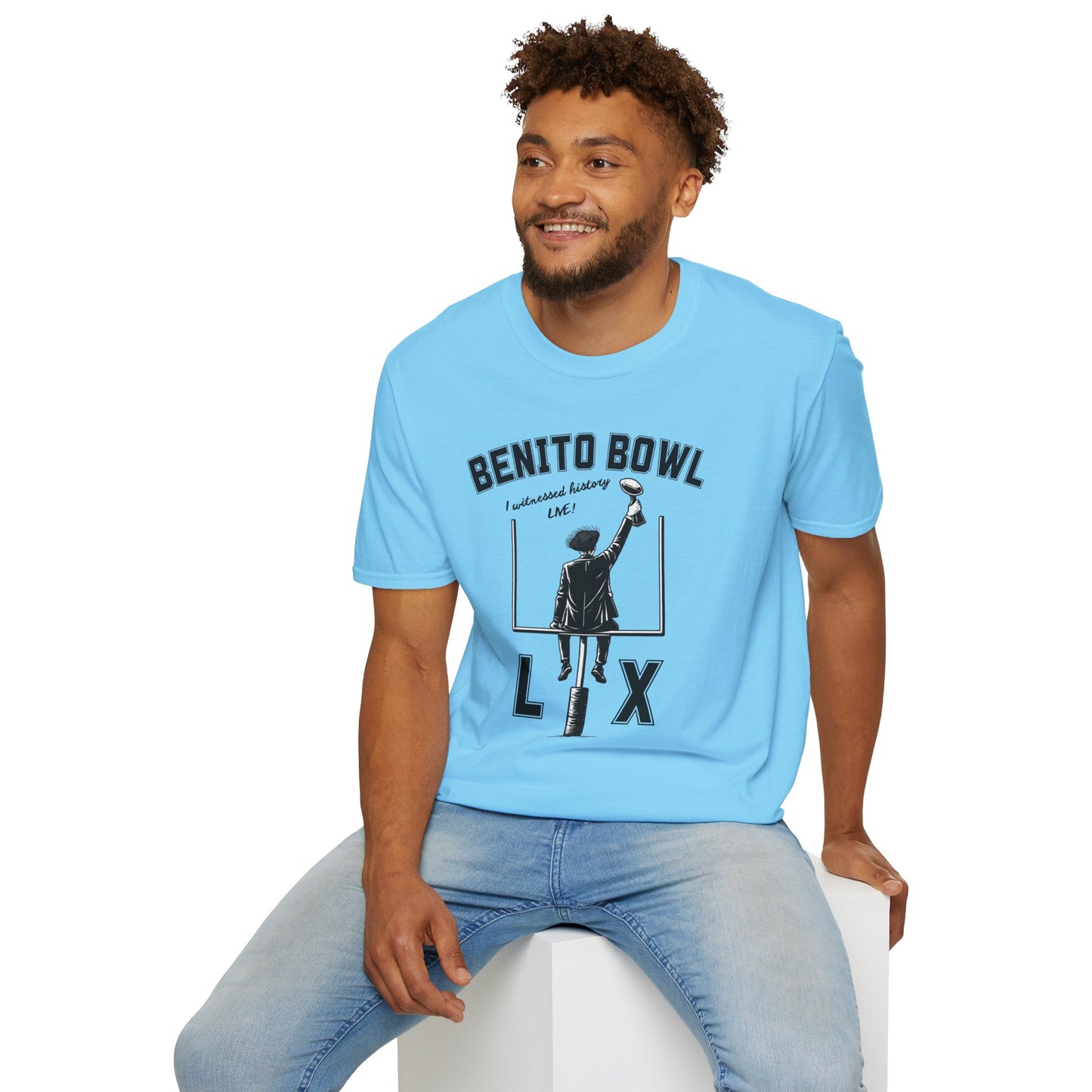 Benito Bowl LX Shirt – Witnessed History Live – Football Graphic Tee, Benito Bowl Shirt, Football Fan Gift, Puerto Rico Heritage Tee, Boricua Pride Gift