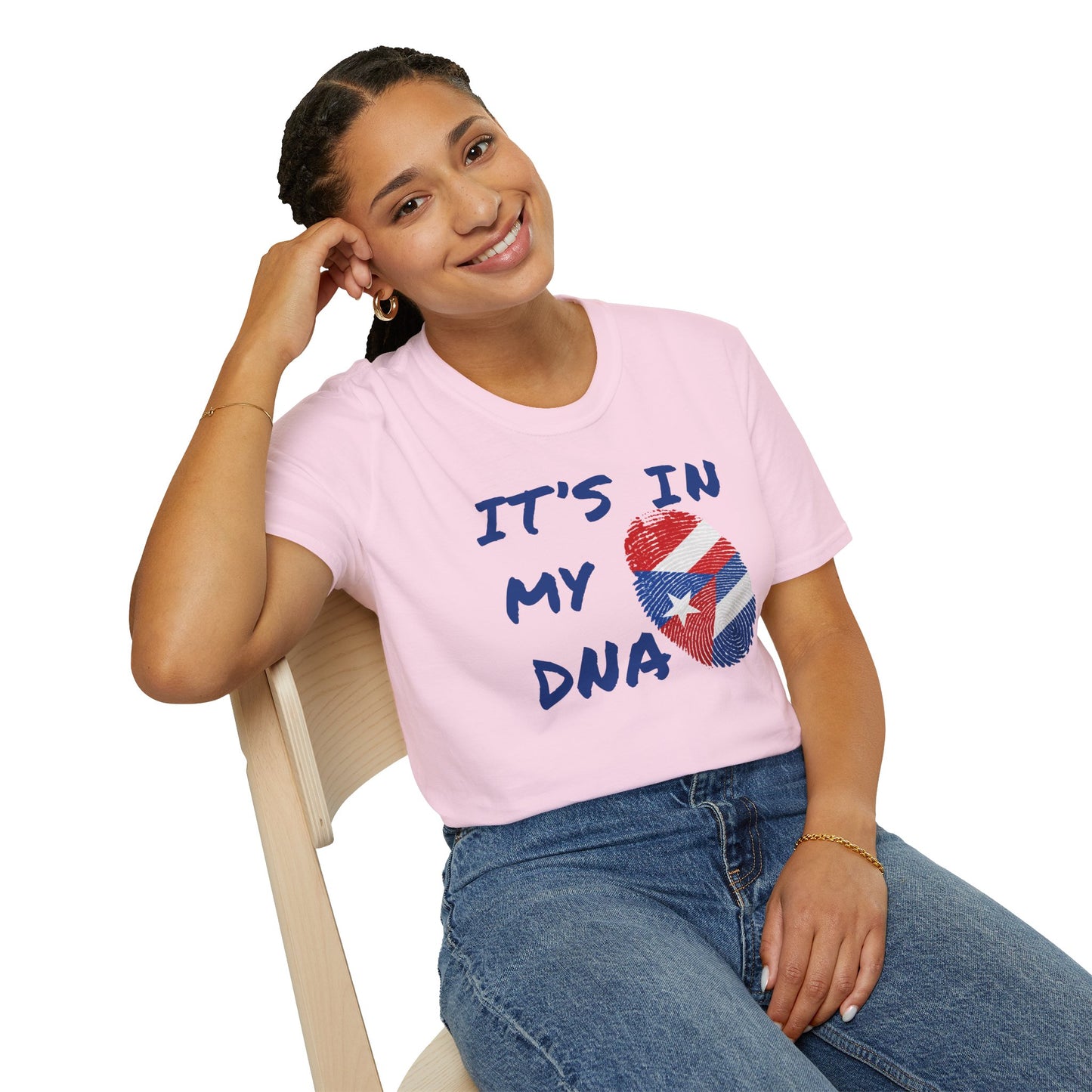 It's In My DNA Cuba-Rican Pride T-Shirt, Graphic Tee for Hispanic Heritage, Cuban - Puerto Rican Heritage, Cuba - Boriqua Pride Tee Gift