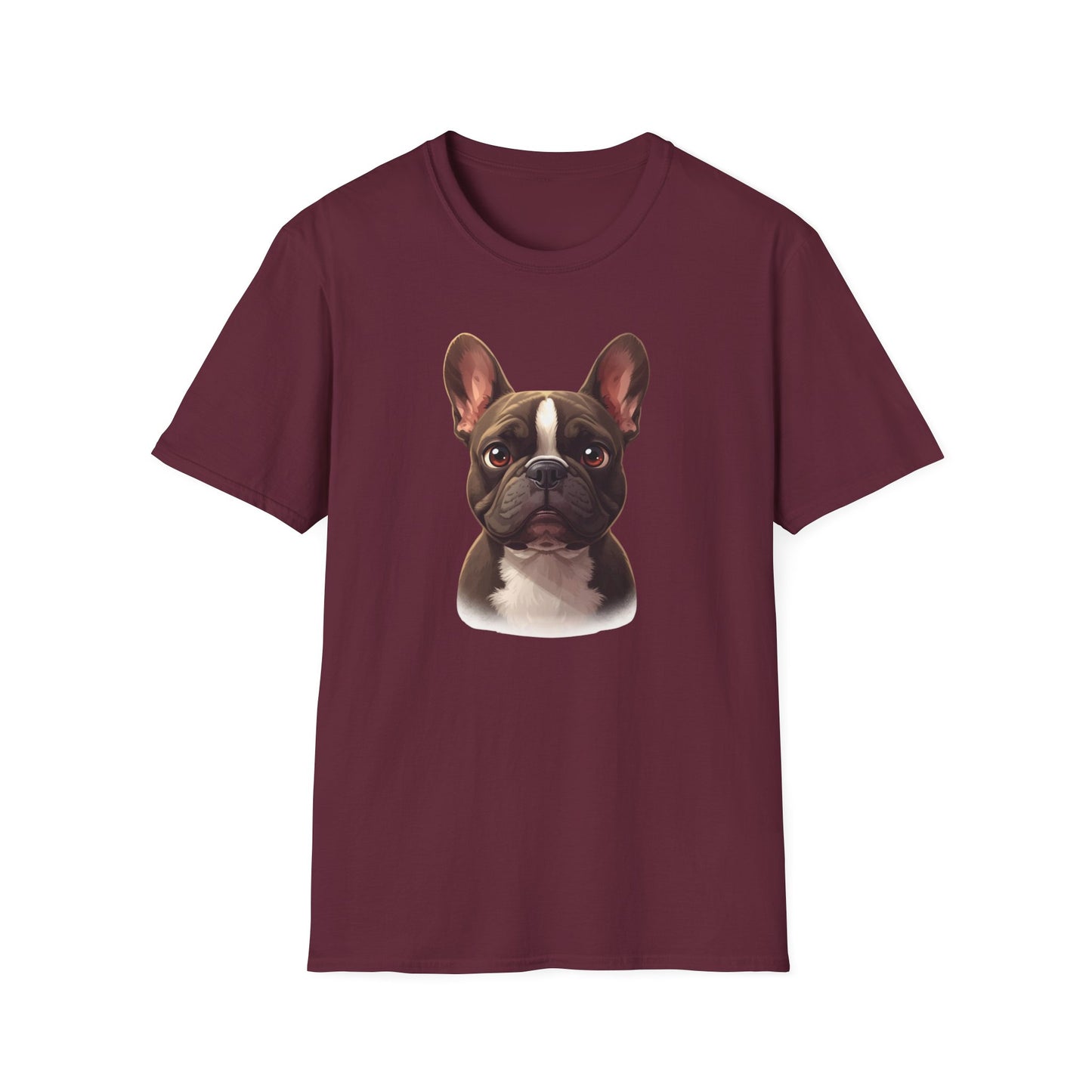French Bulldog Dog Portrait Shirt – Frenchie Dog Lover Gift, Cute Dog Mom Tee, Dog Dad Shirt, Pet Breed Apparel