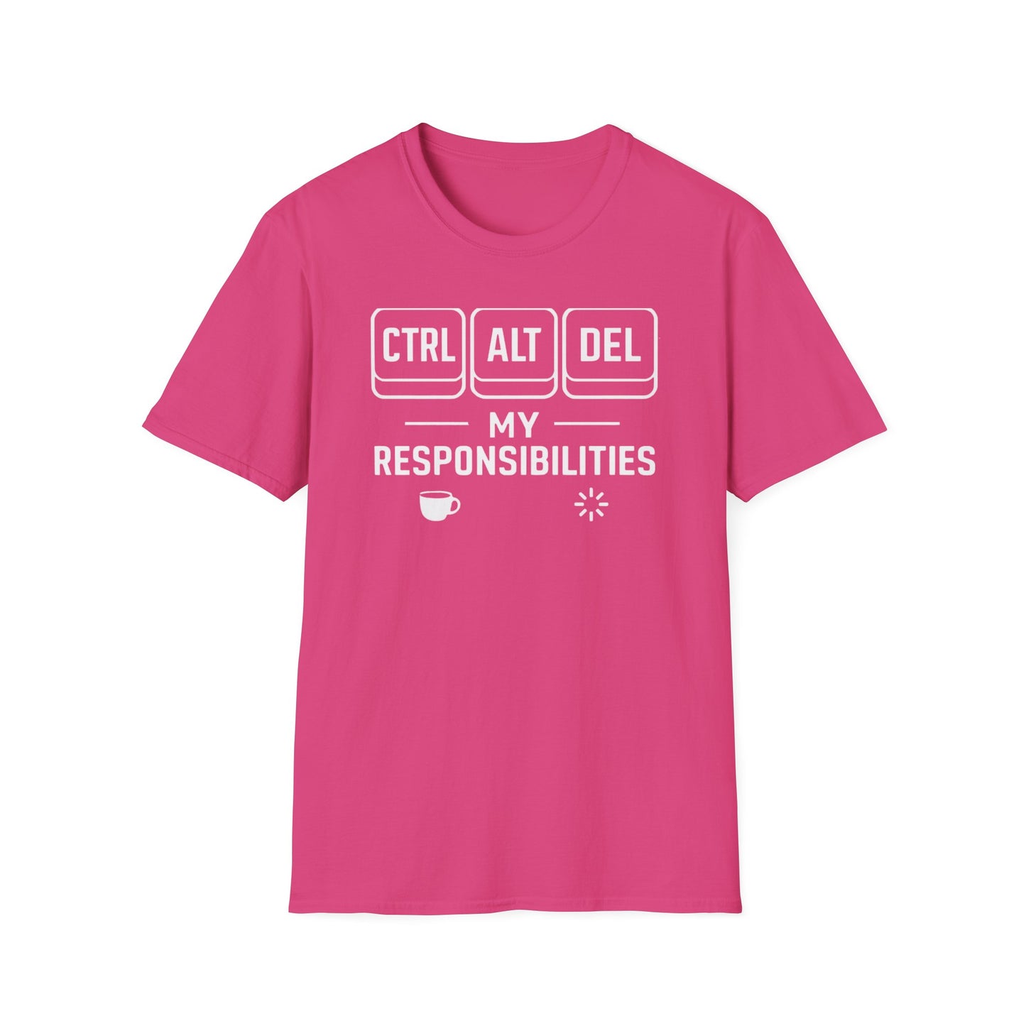 Funny Programmer Shirt, Ctrl Alt Del My Responsibilities Tee, Tech Humor Shirt, Geek Gift, Computer Nerd Unisex Tee
