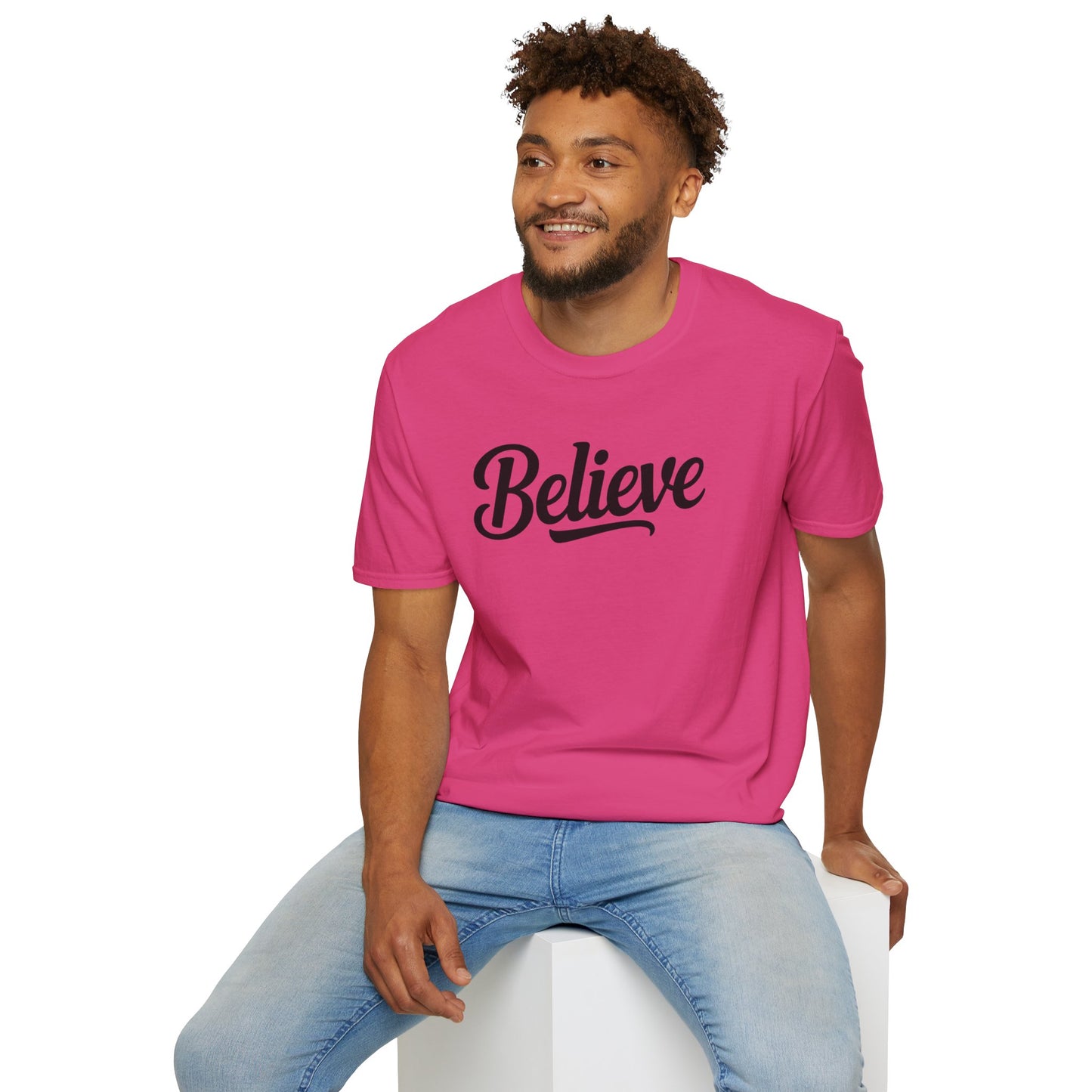 Believe T-Shirt – Inspirational Faith Shirt, Christian Motivational Tee, Positive Encouragement Apparel