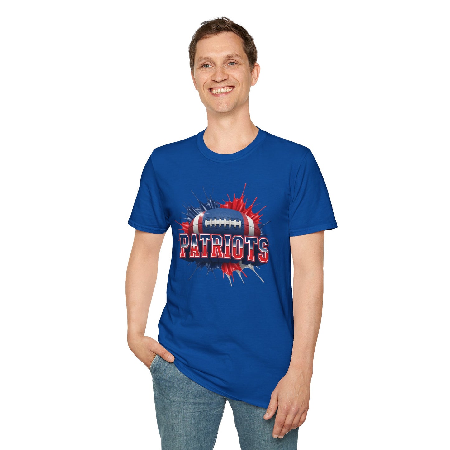 New England Football Unisex T-Shirt, New England Team Tee, Football Gift for New England Fans, Game Day Shirt Sports Fan Football Apparel