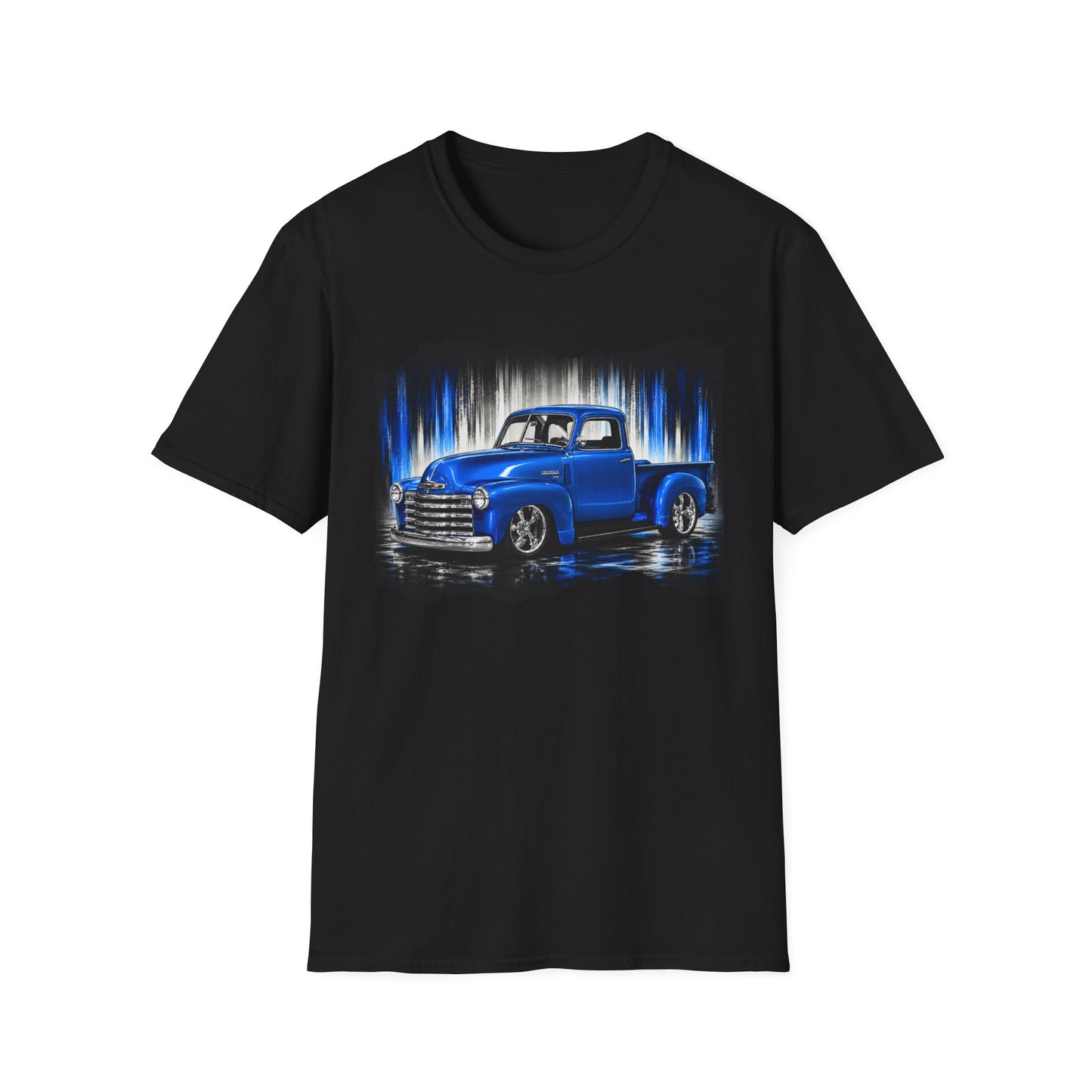 Vintage Truck Shirt, Blue Pickup Truck Tee, Classic Truck Graphic Shirt, Truck Enthusiast Gift, Retro Auto Unisex Tee